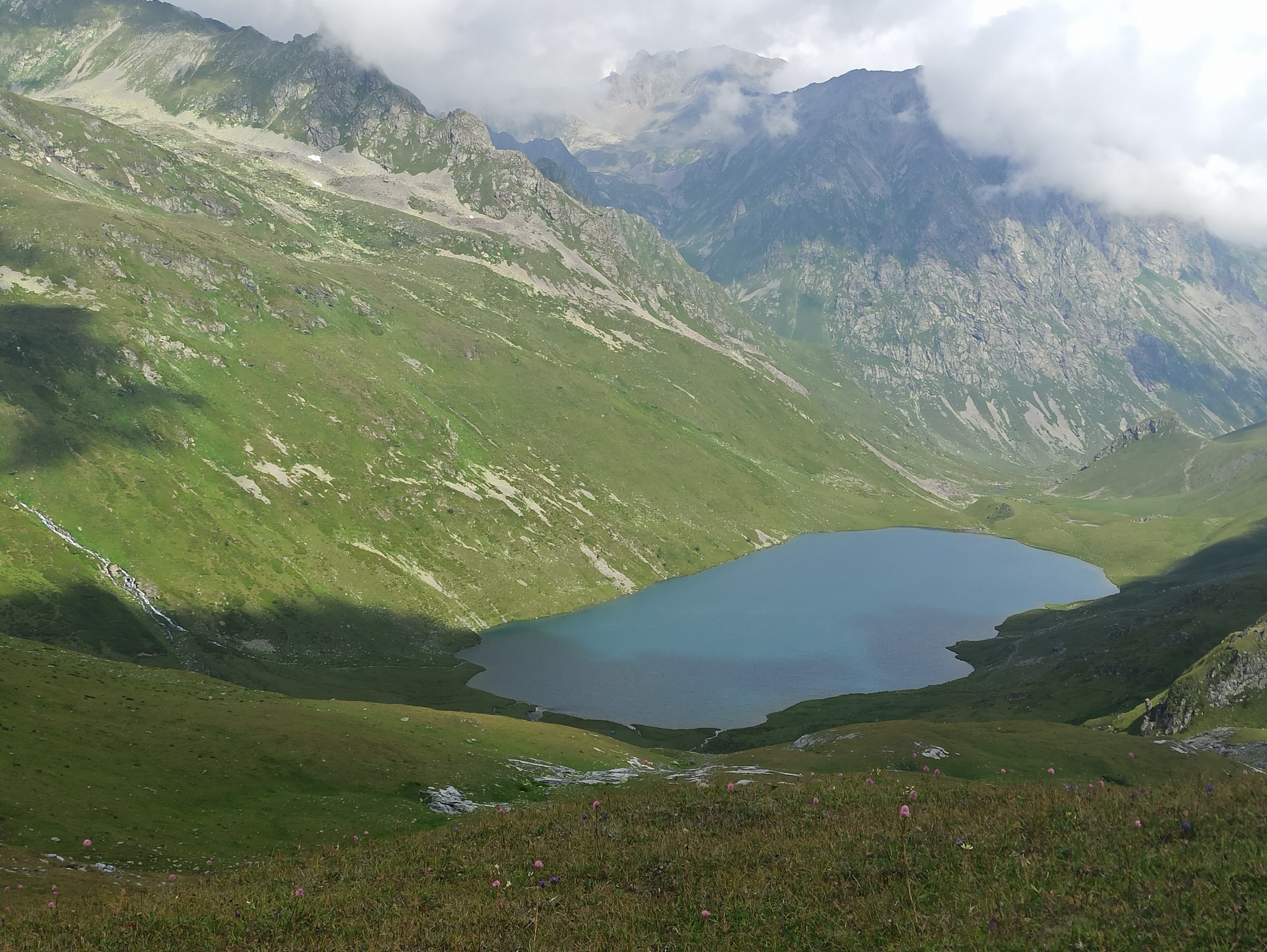 Arkhyz in August Part Five. Lakes of the Abishira-Akhuba ridge in the middle of summer - My, Mountain tourism, Hike, Lake, Caucasus, Arkhyz, The mountains, Longpost, Video