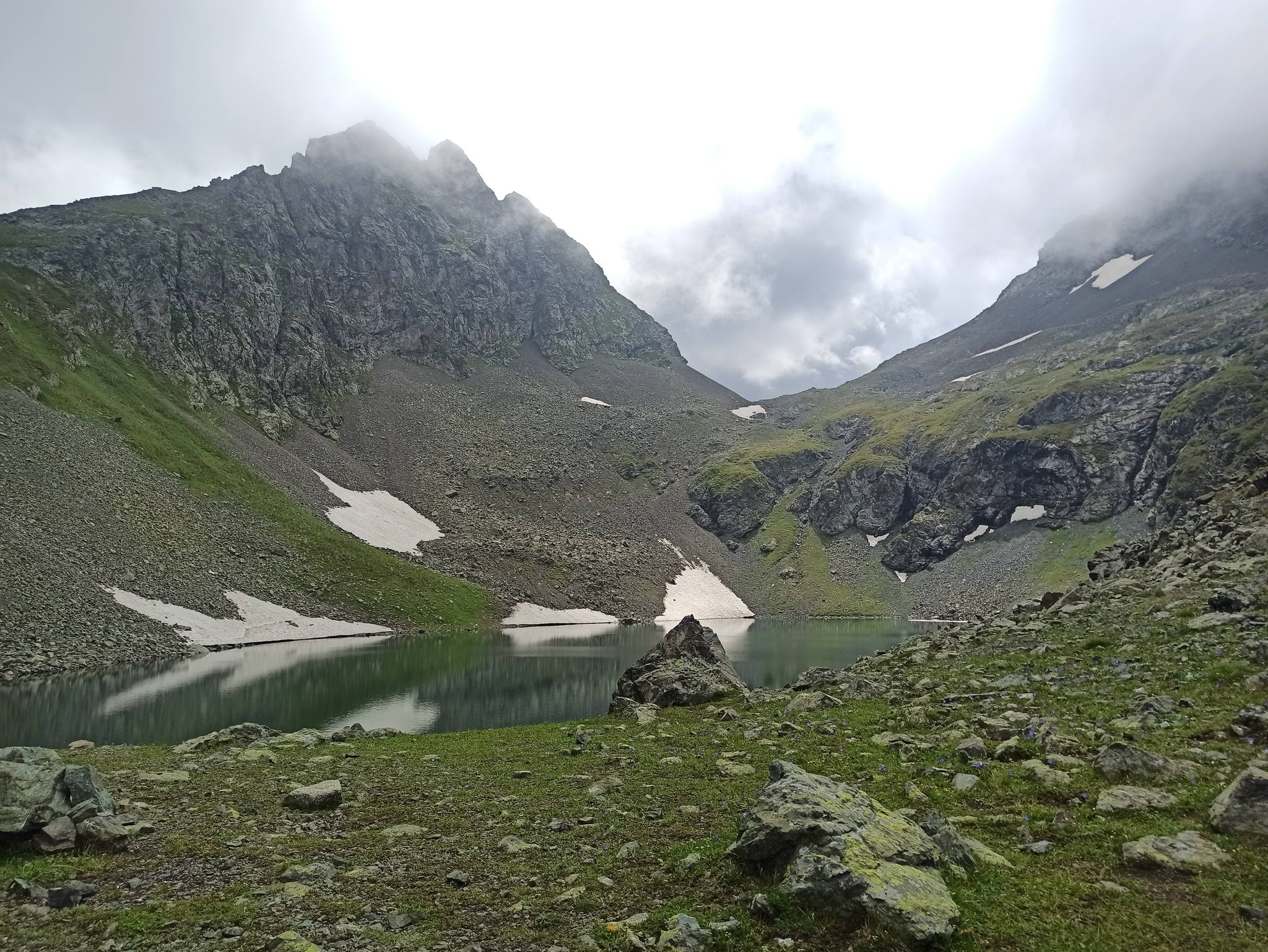 Arkhyz in August Part Five. Lakes of the Abishira-Akhuba ridge in the middle of summer - My, Mountain tourism, Hike, Lake, Caucasus, Arkhyz, The mountains, Longpost, Video