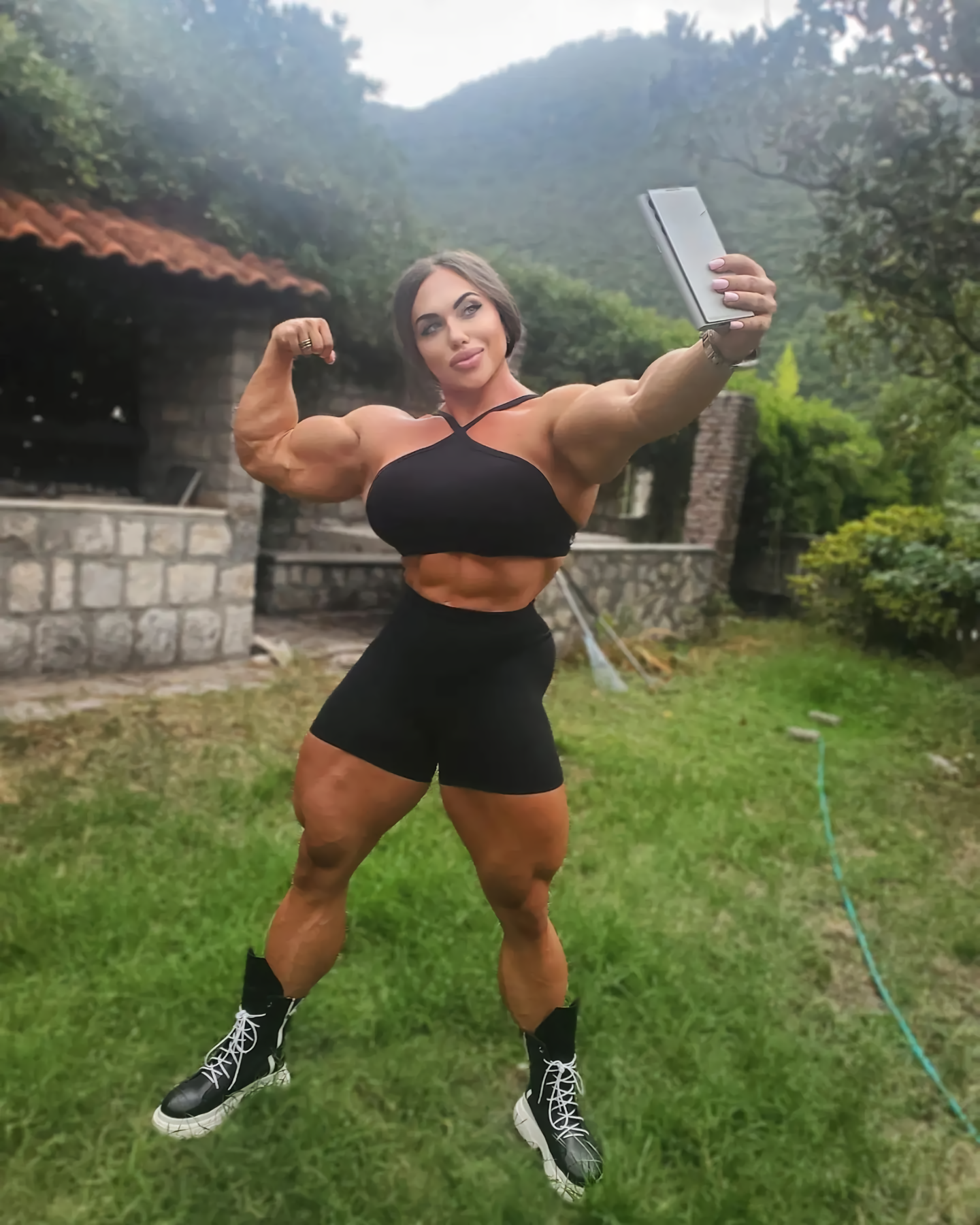 Natalya Kuznetsova - NSFW, Natalia Kuznetsova, Strong girl, Sleep-Sleep, Sports girls, Bodybuilders, Body-building, The photo, Longpost, Extreme muscles