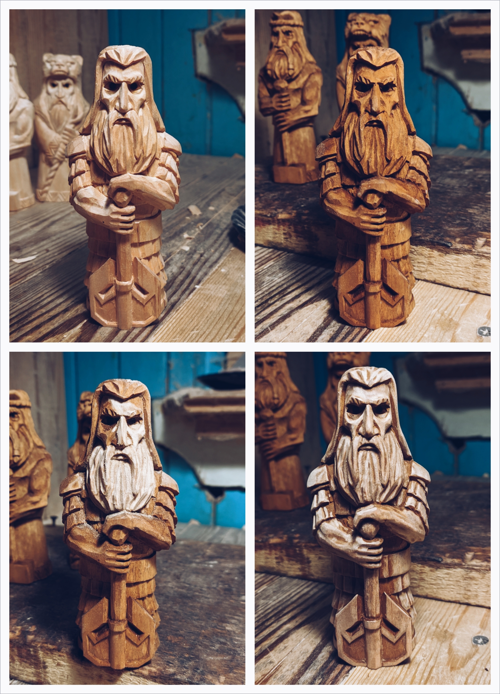 Woodcarving process... - My, Wood carving, Needlework with process, Thread, Slavic mythology, Longpost, Sculpture