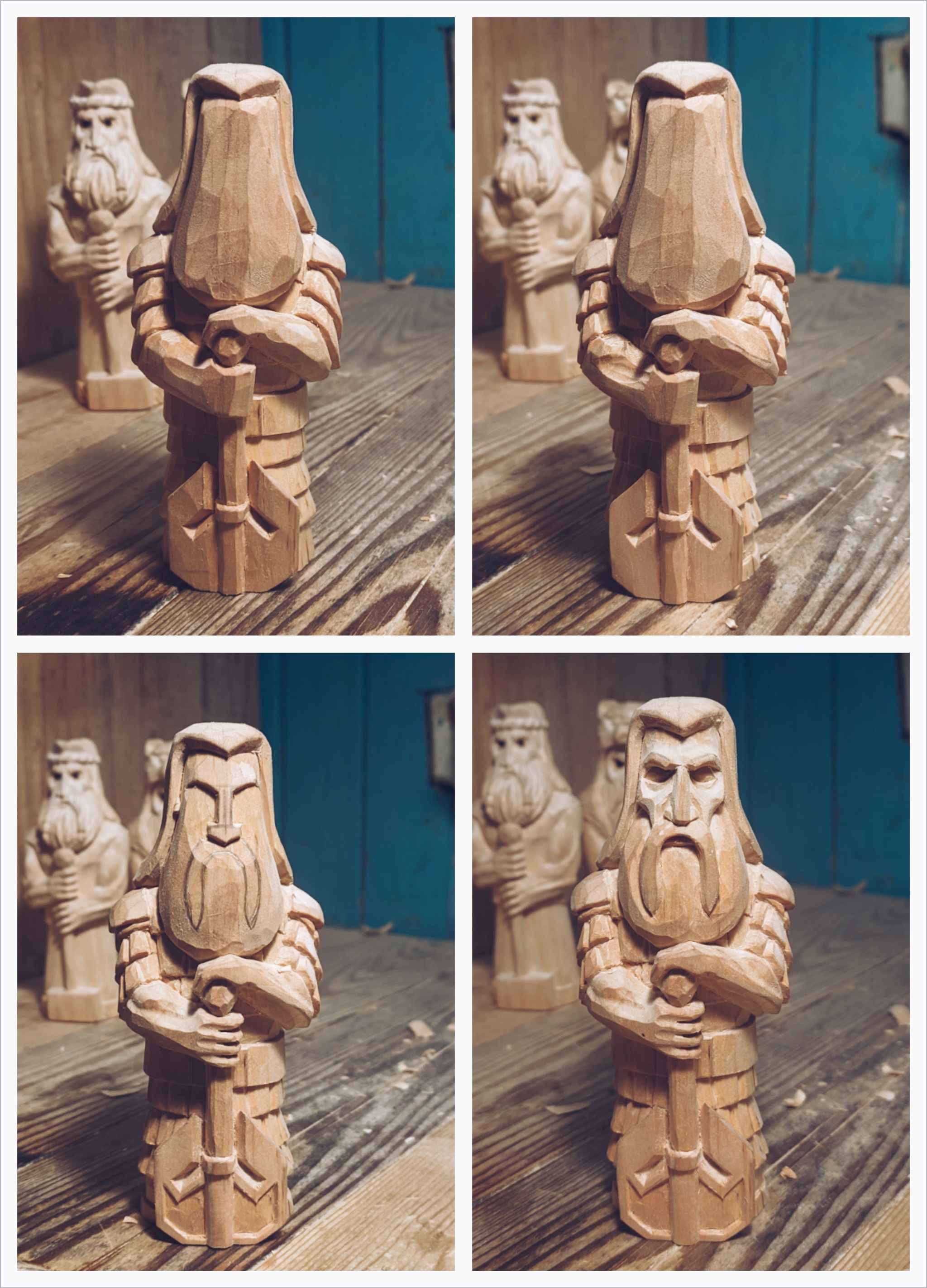 Woodcarving process... - My, Wood carving, Needlework with process, Thread, Slavic mythology, Longpost, Sculpture