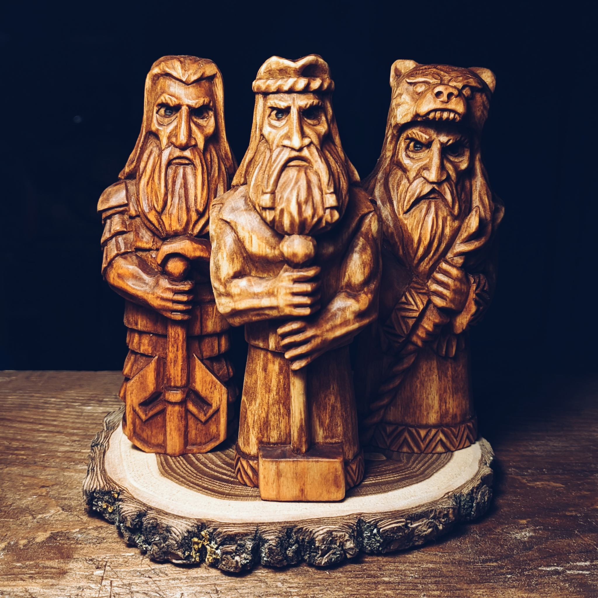 Woodcarving process... - My, Wood carving, Needlework with process, Thread, Slavic mythology, Longpost, Sculpture