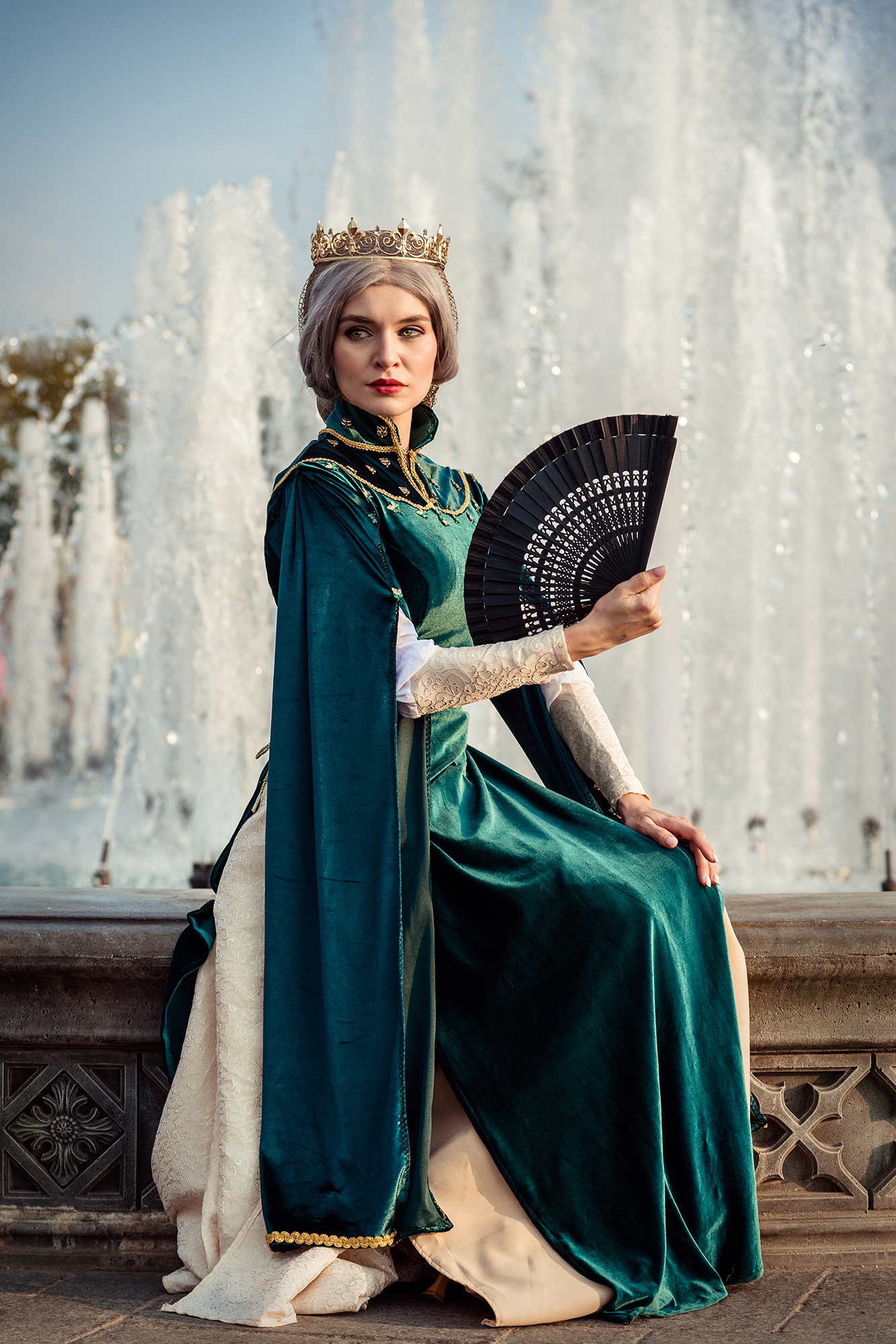 Calanthe Fiona Rhiannon - My, Fantasy, Girls, Cosplay, The photo, Witcher, Calante, Longpost, Queen