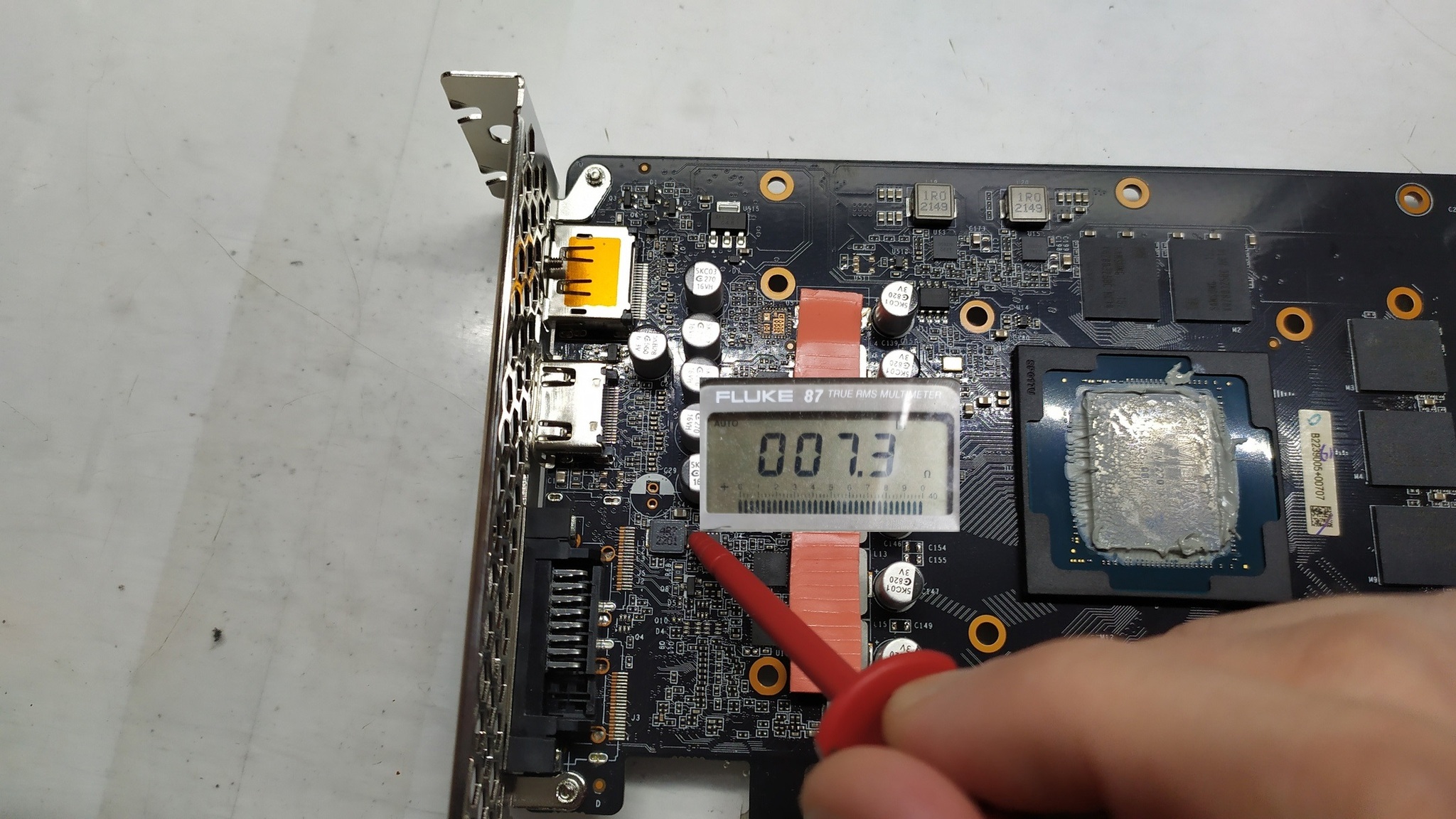 Repair Palit 2060 super after a bad power supply - My, Repair, Video card, Longpost, Repair of video cards