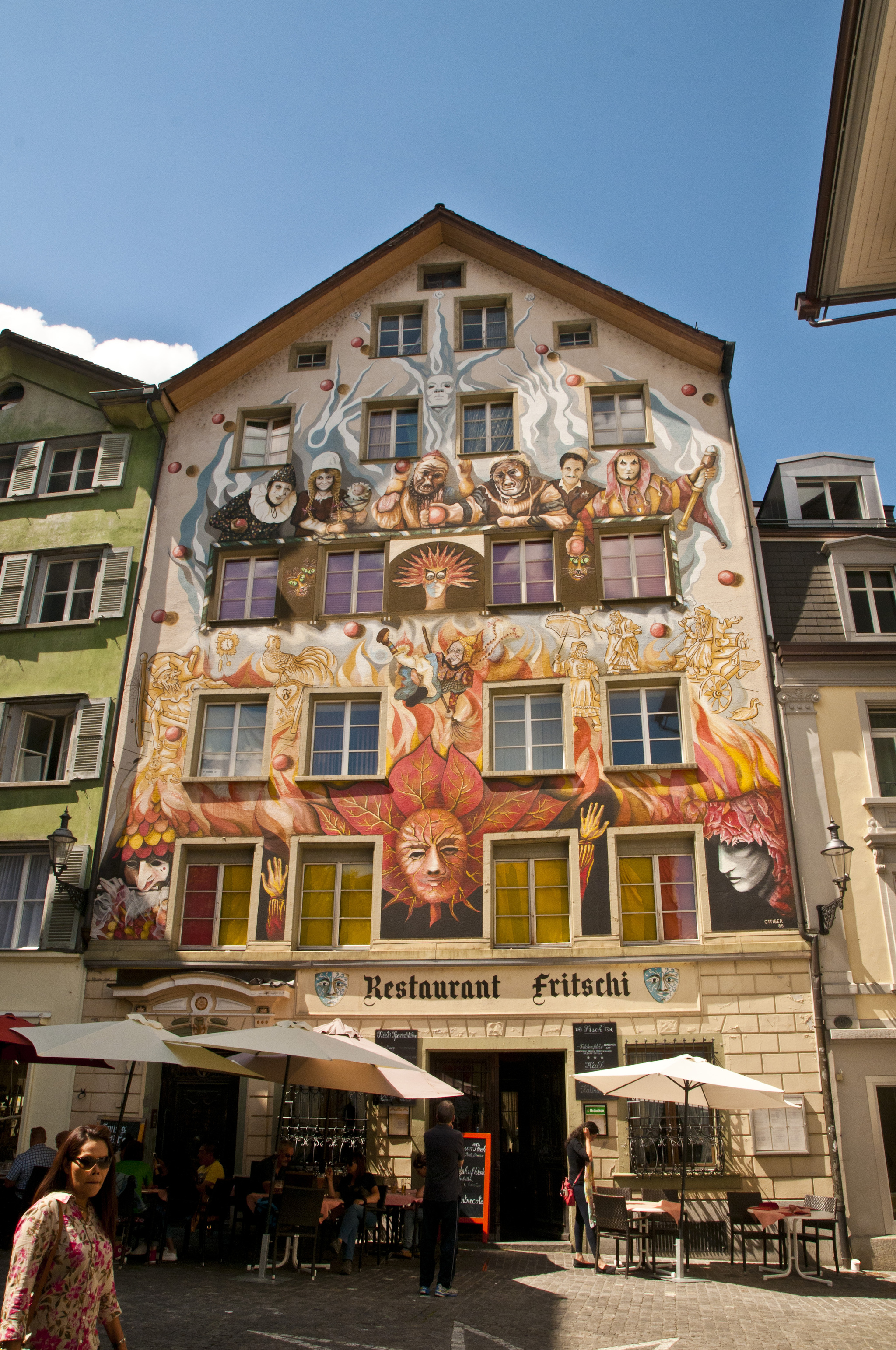 Lucerne (Switzerland). Part two - My, Architecture, Travels, The photo, Lucerne, sights, Facade, Chocolate, Meeting, Longpost