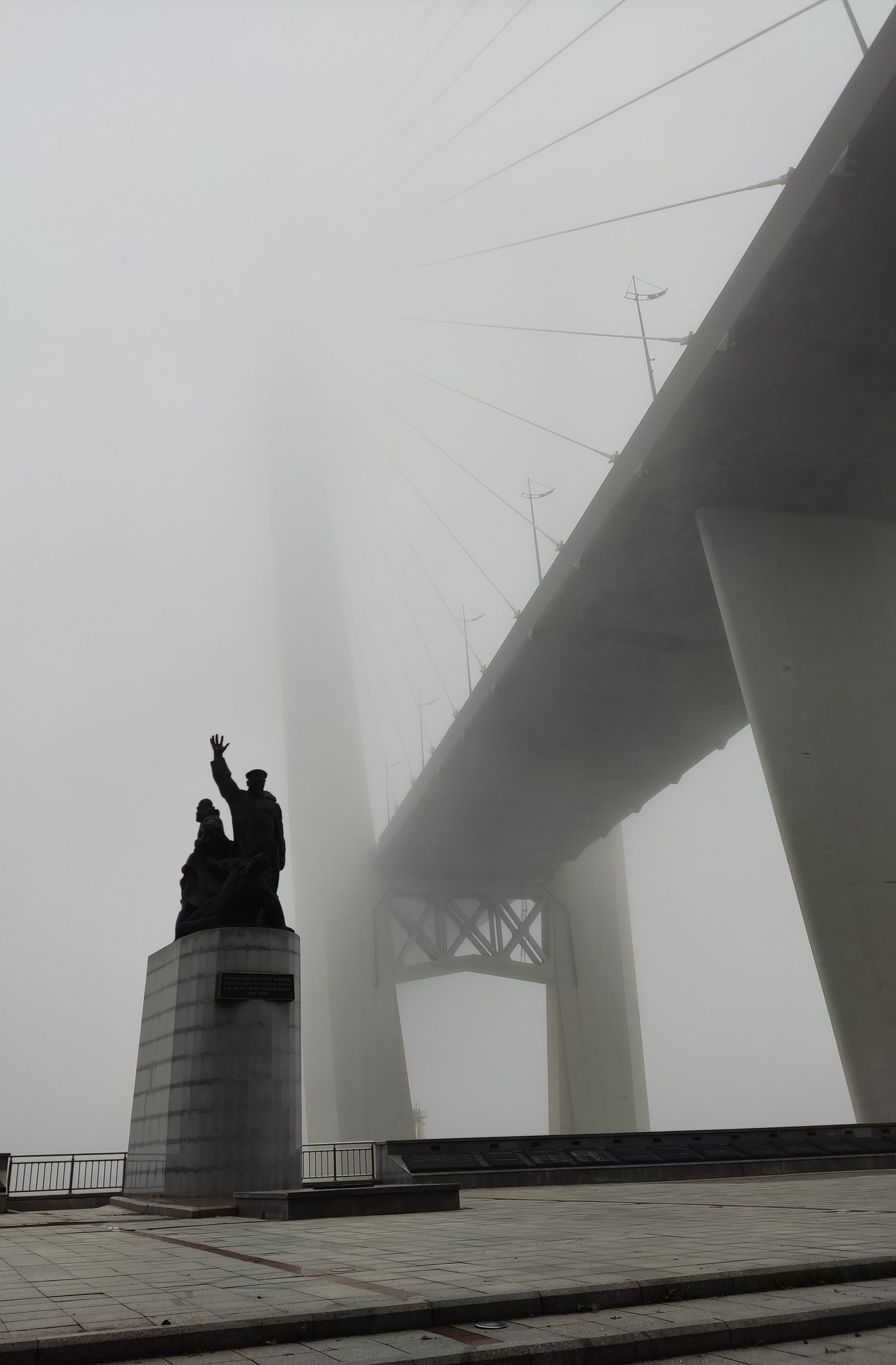 heavy fog - My, Vladivostok, Mobile photography