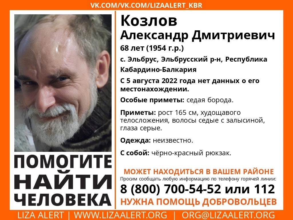 Эльбрус. Пропал Козлов Александр Дмитриевич | Пикабу