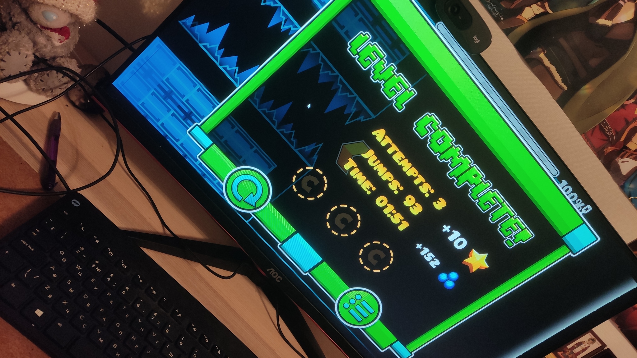   4545  Geometry Dash     demon     -      