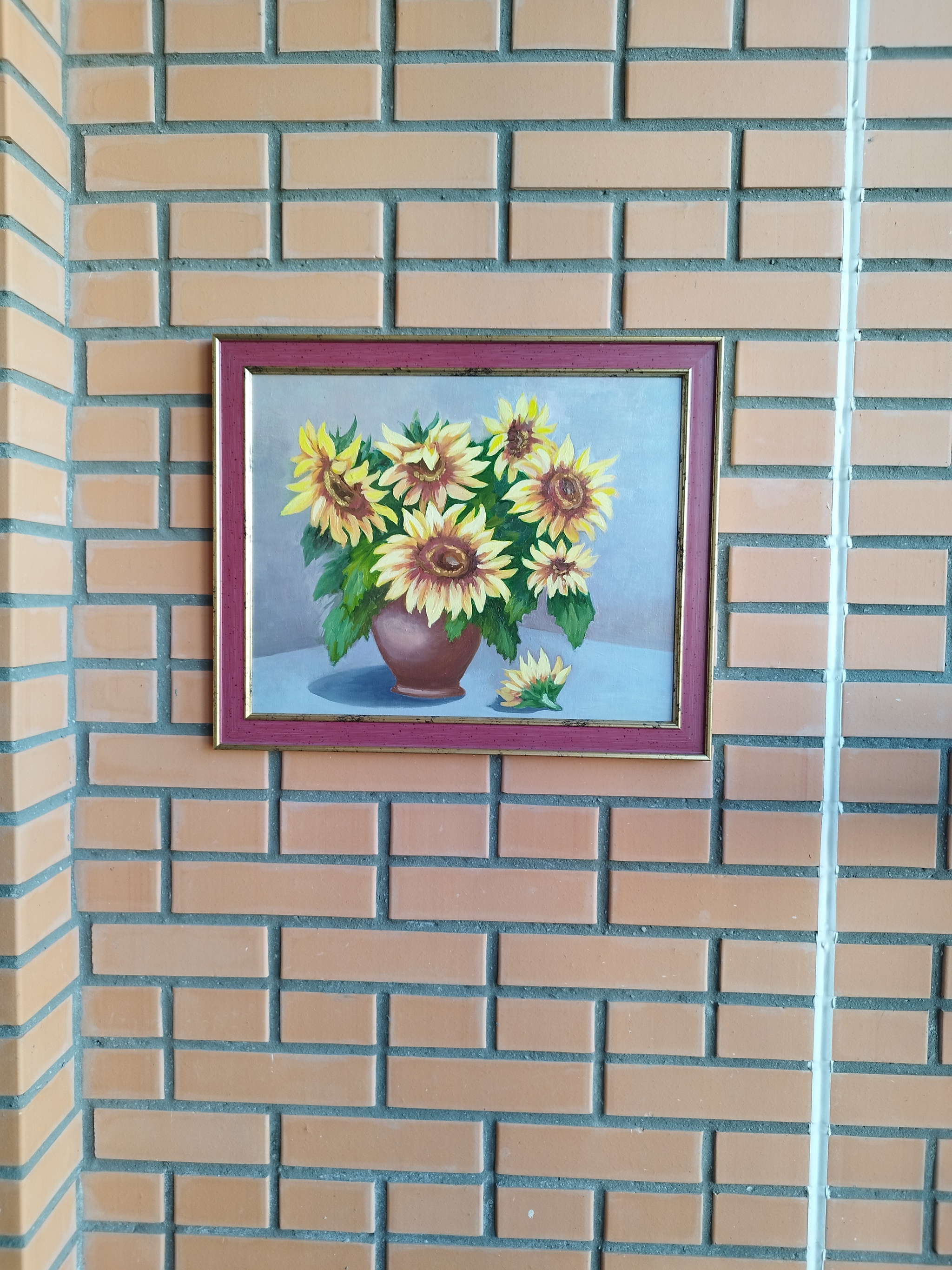 oil painting - My, Painting, Art, Canvas, Butter, Painting, Flowers, Longpost, Sunflower