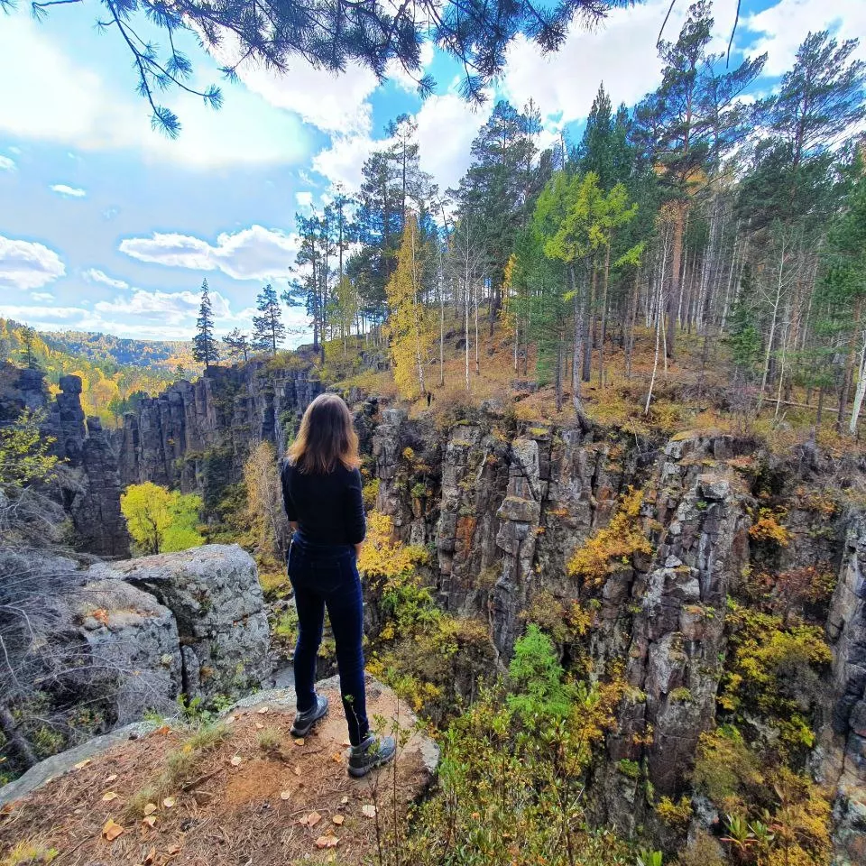 Ukovsky waterfall - My, Waterfall, Travel across Russia, Travels, River, Ukovsky Waterfall, Video, Vertical video, Longpost, Jump off a cliff