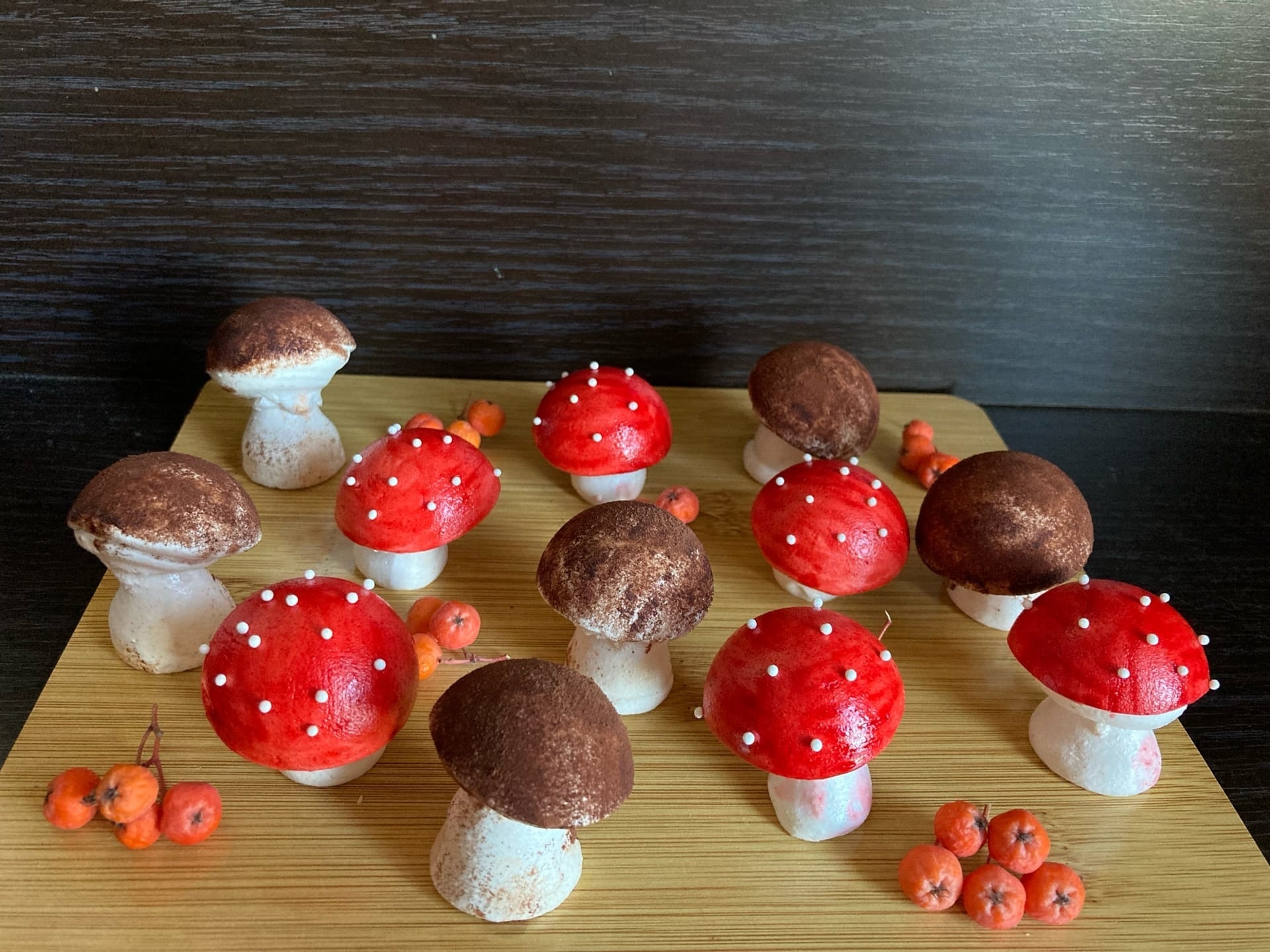 Zephyr - My, Mushrooms, Food, Sweets, With your own hands, Fly agaric, Marshmallow, Recipe, Longpost, Borovik
