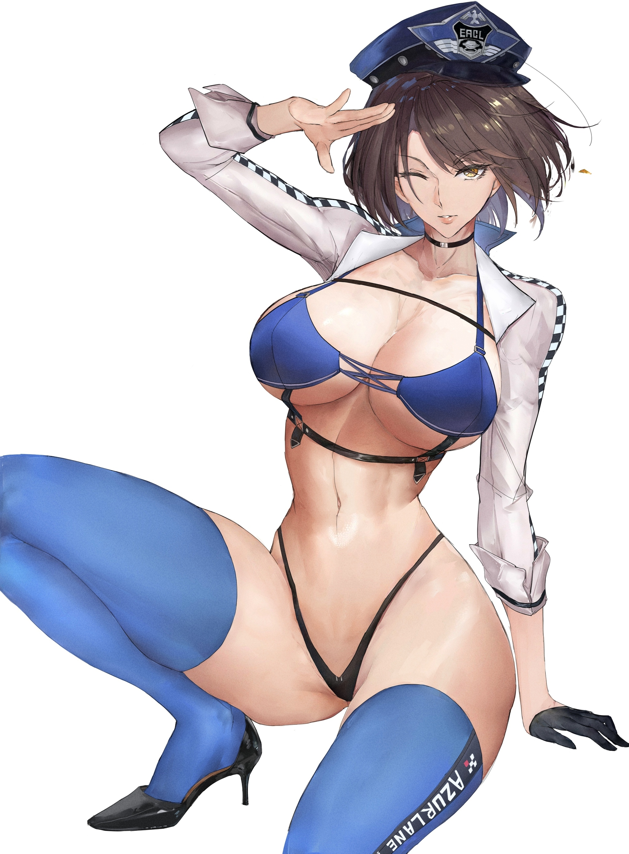 Baltimore - NSFW, Art, Anime, Anime art, Hand-drawn erotica, Games, Baltimore, Swimsuit, Azur lane