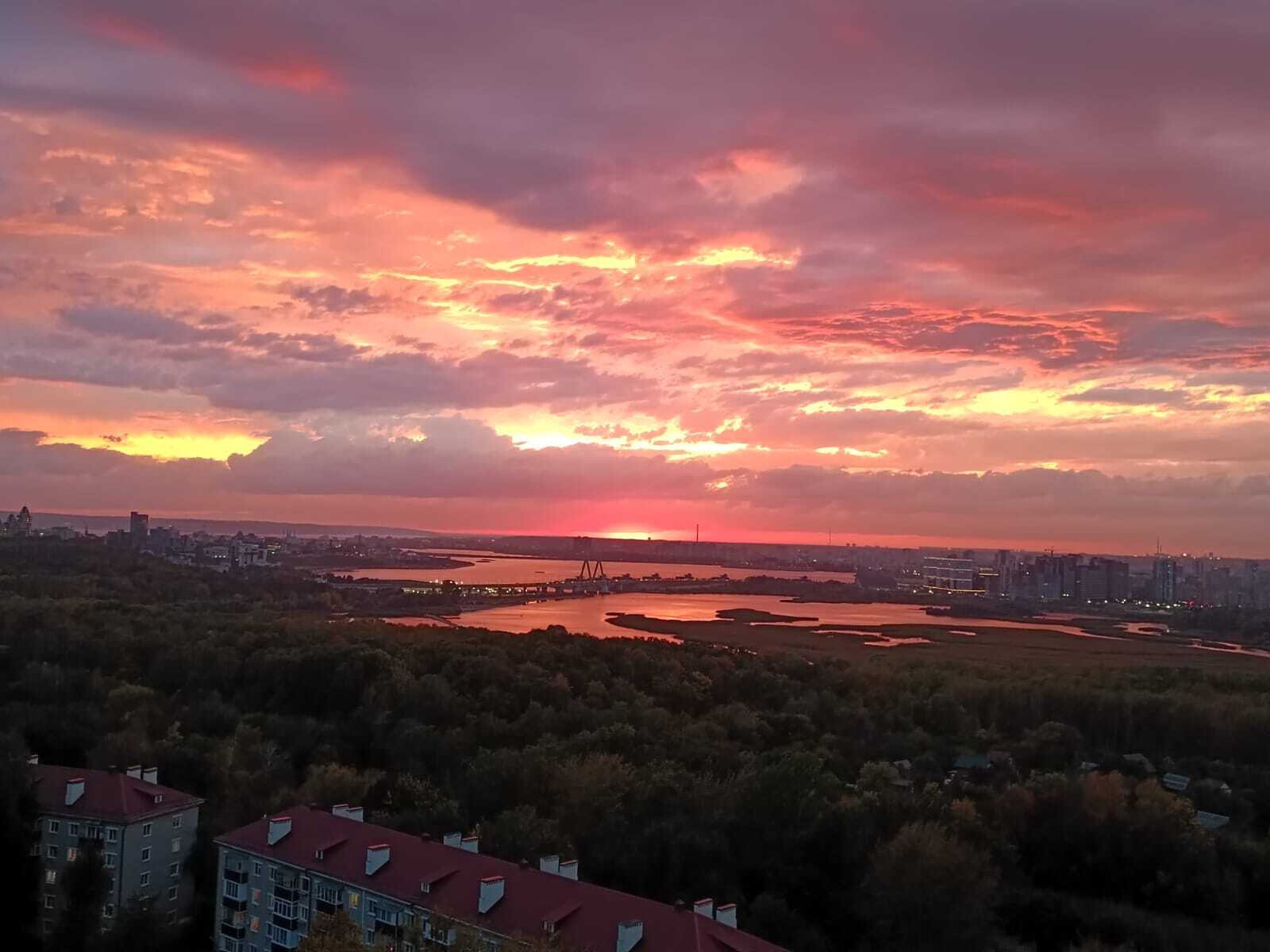 Закат в Казани | Пикабу