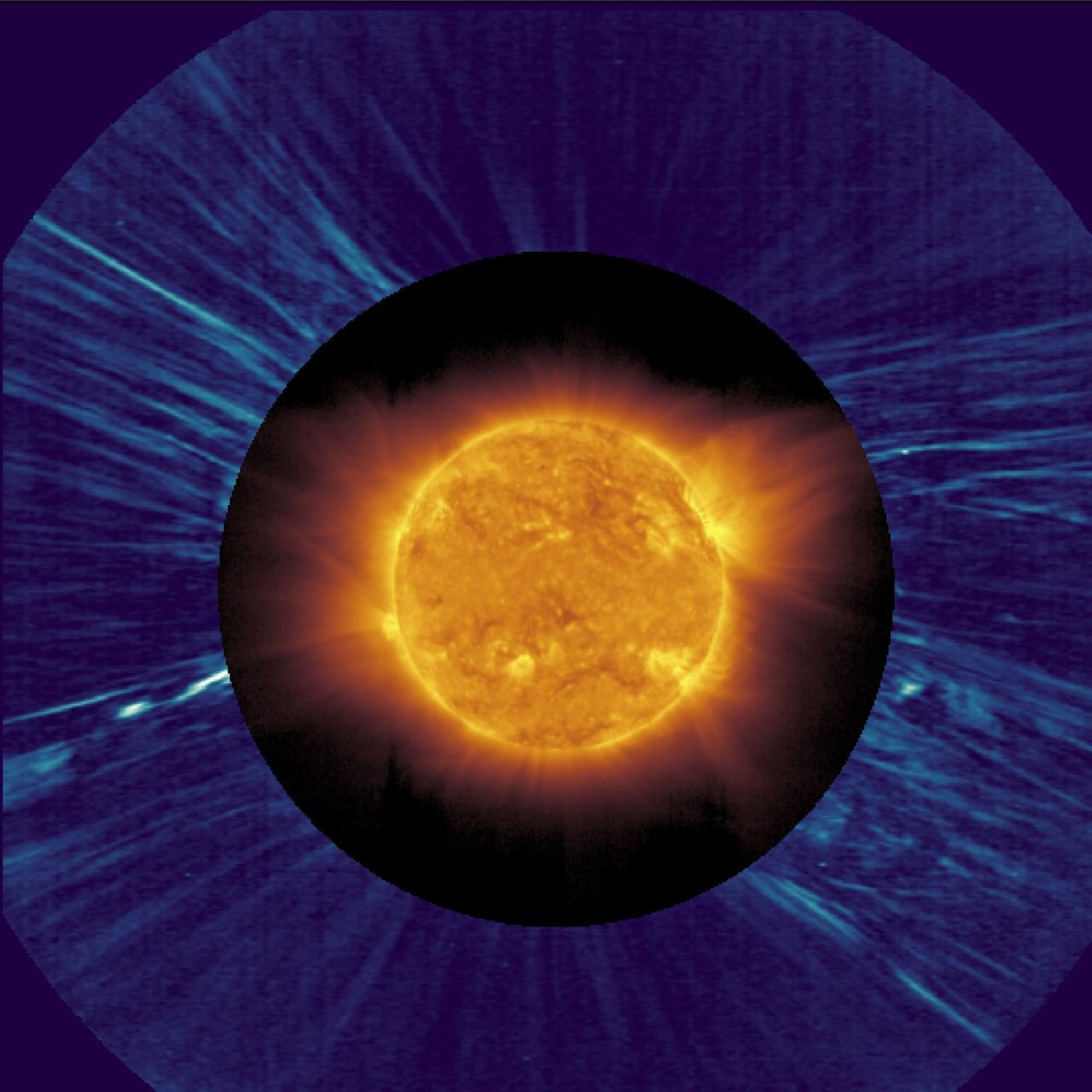 Портрет Солнца, полученный космическим аппаратом Solar Orbiter 22 марта с  расстояния всего 0,32 астрономической единицы от нашего светила | Пикабу