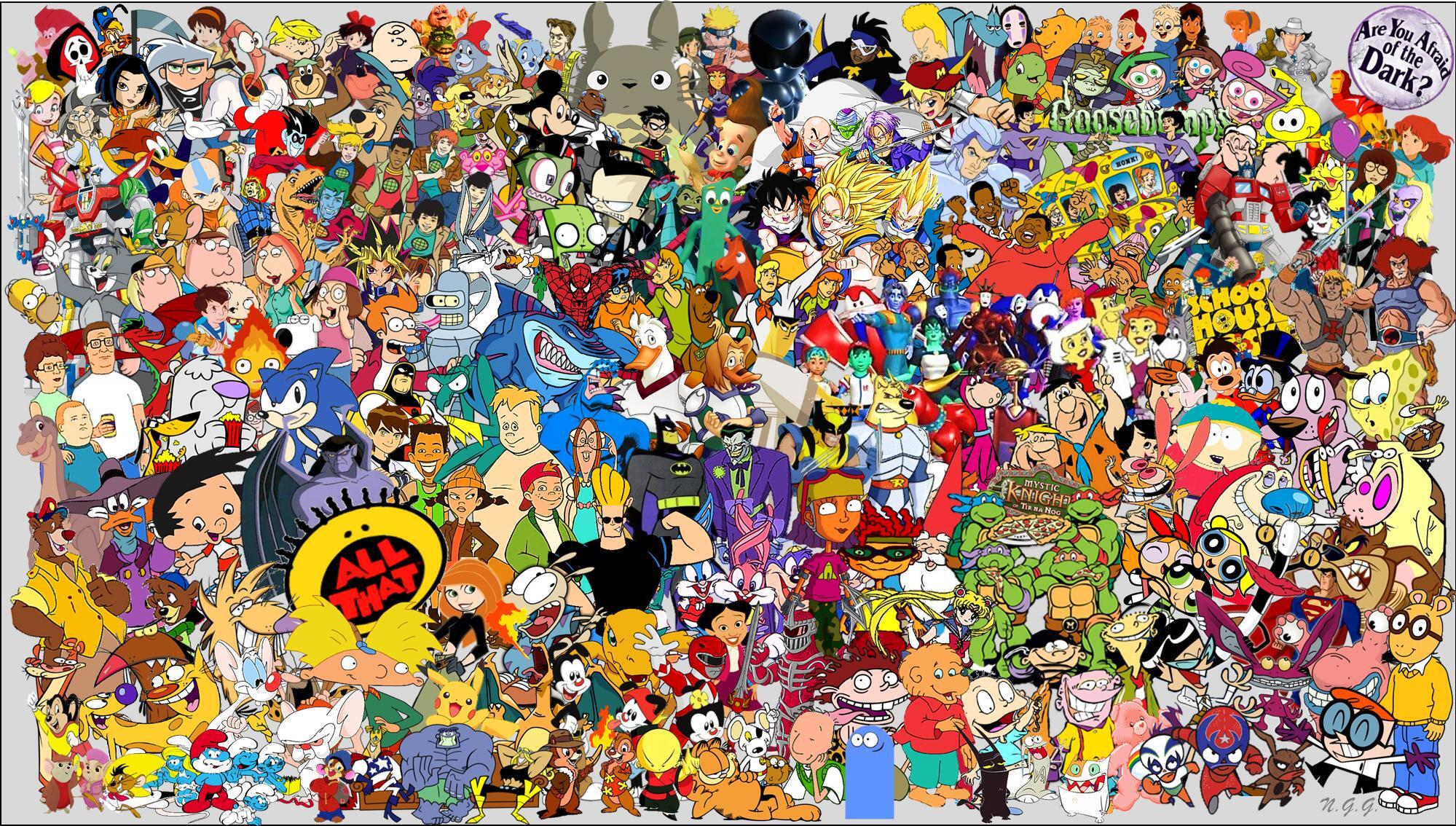 Cartoon characters of the 2000s - Animated series, Cartoons, Animation, Characters (edit), Pixel Art, Nostalgia