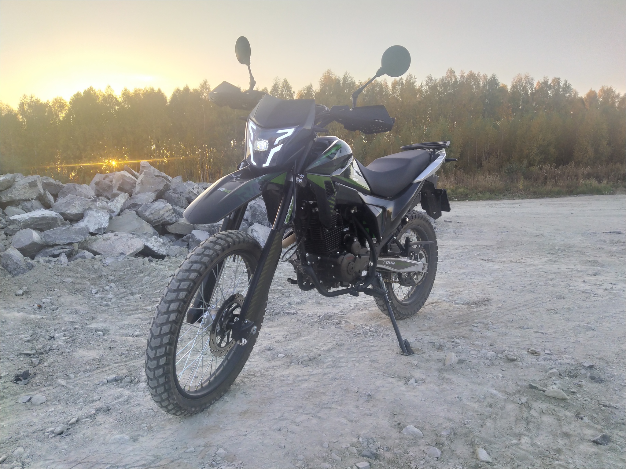 Moto sunset - My, Moto, Autumn, The photo