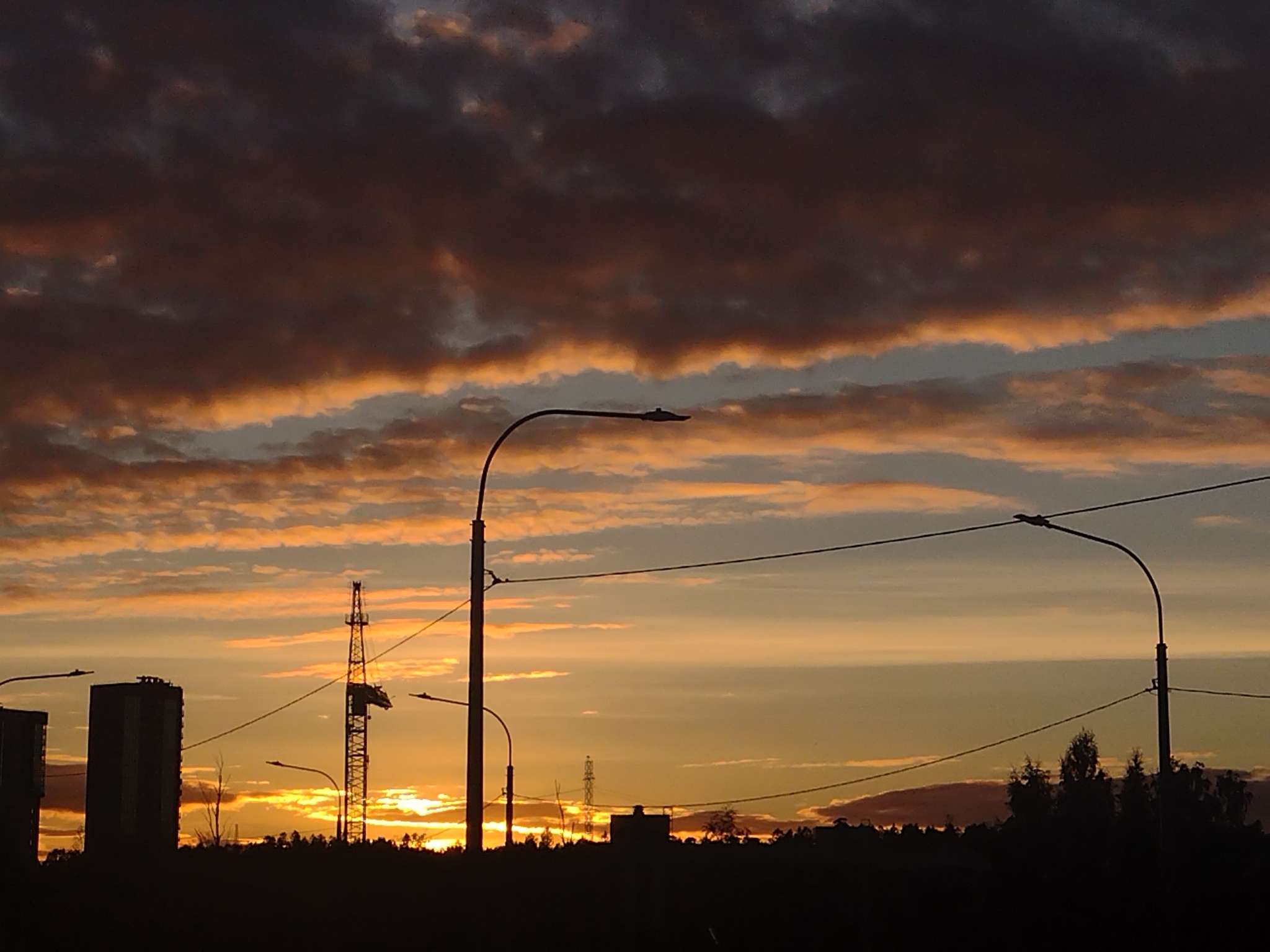 Summer - My, Mobile photography, Photo on sneaker, Nature, Sunset, Russia, Longpost