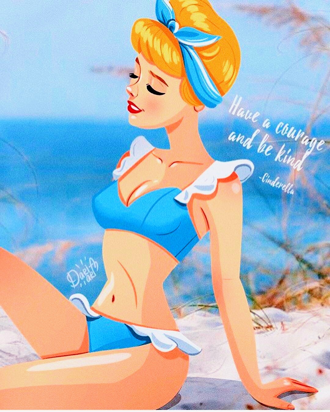 What would Disney princesses look like without their dresses? - beauty, Bikini, Disney princesses, Longpost