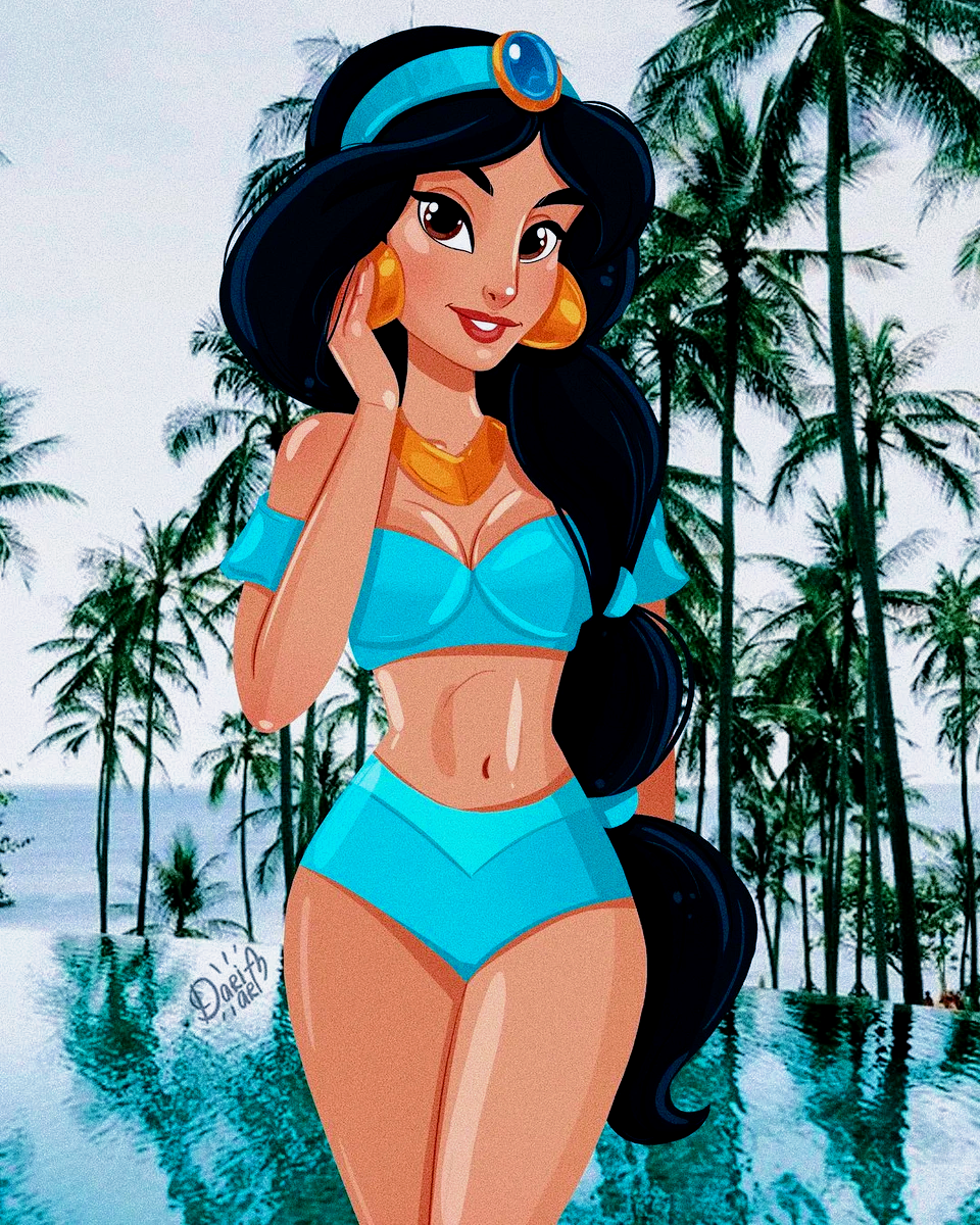 What would Disney princesses look like without their dresses? - beauty, Bikini, Disney princesses, Longpost