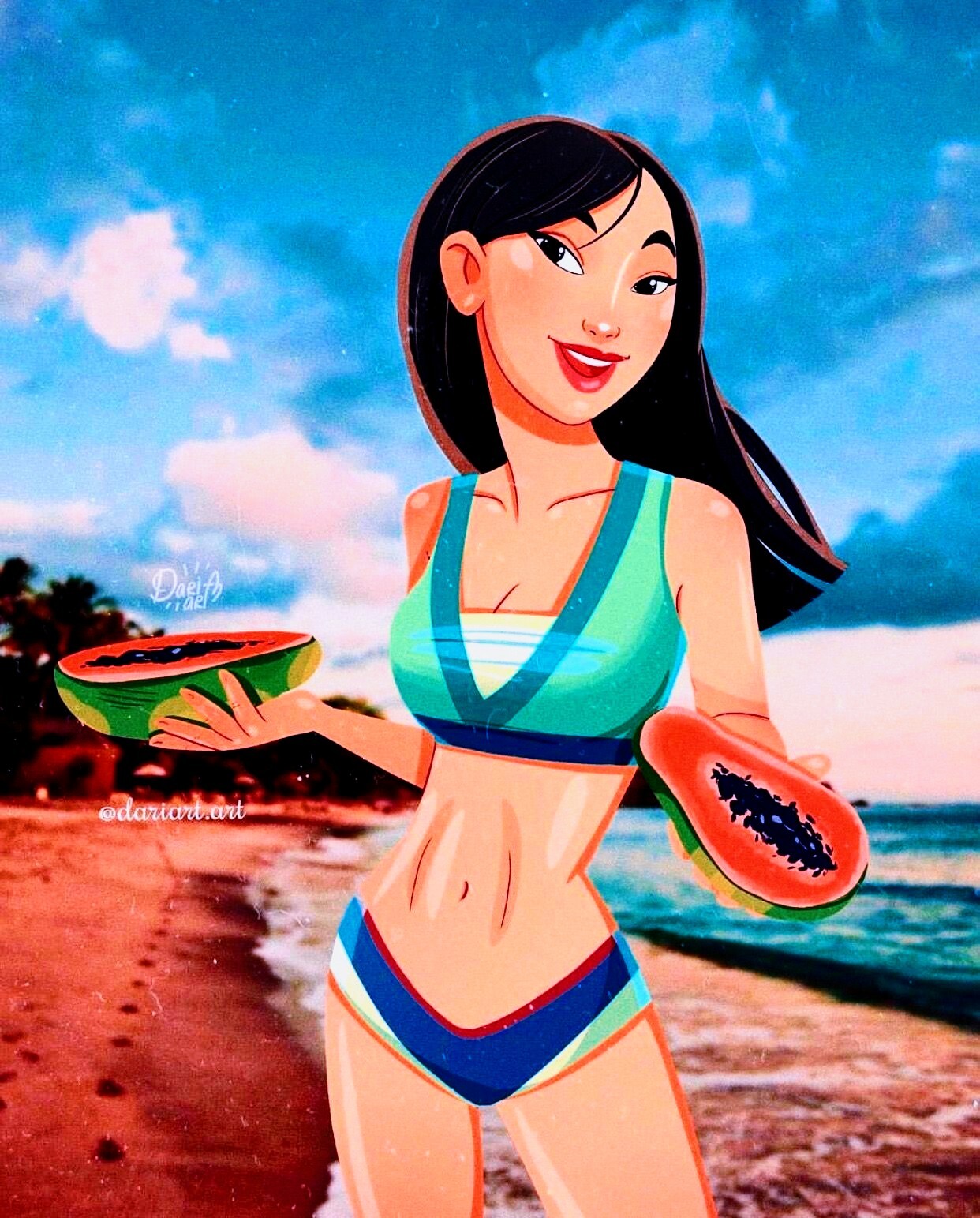 What would Disney princesses look like without their dresses? - beauty, Bikini, Disney princesses, Longpost