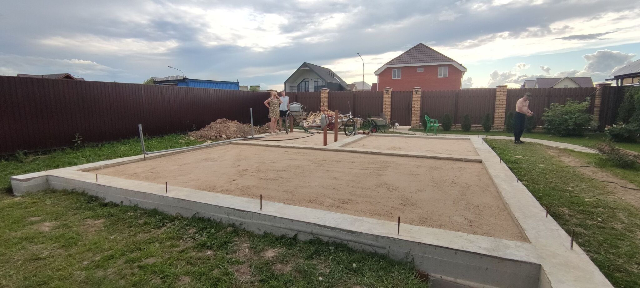 We are building a house with our son. Part 3. Communications and backfilling - My, Building, Rukozhop, Construction, Home construction, Longpost