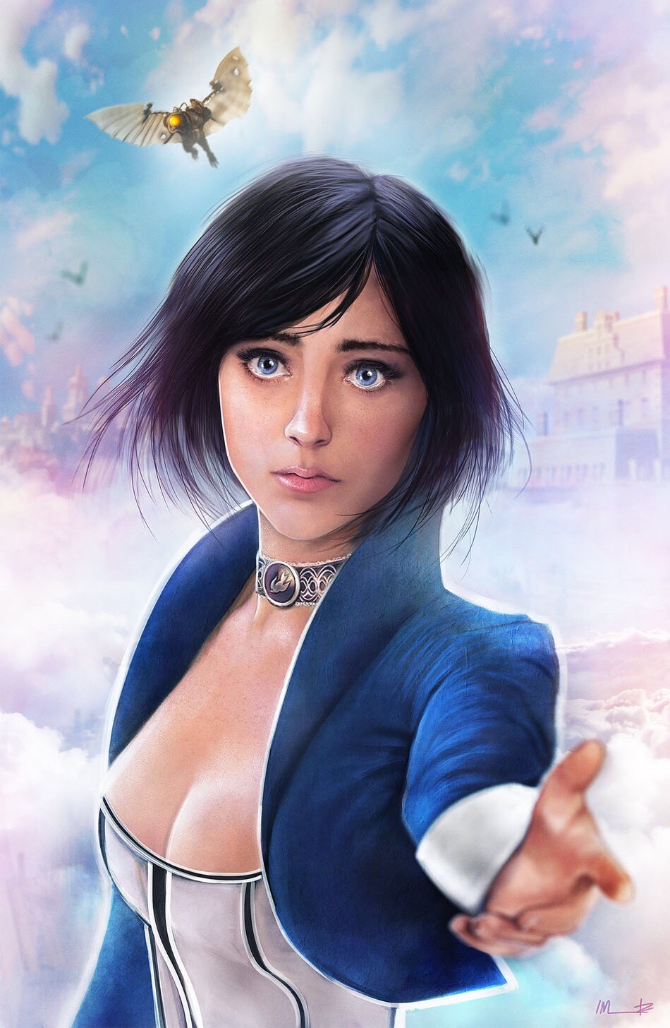 Beautiful Elizabeth! - Art, Girls, Elizabeth, Computer games, Bioshock Infinite, Longpost