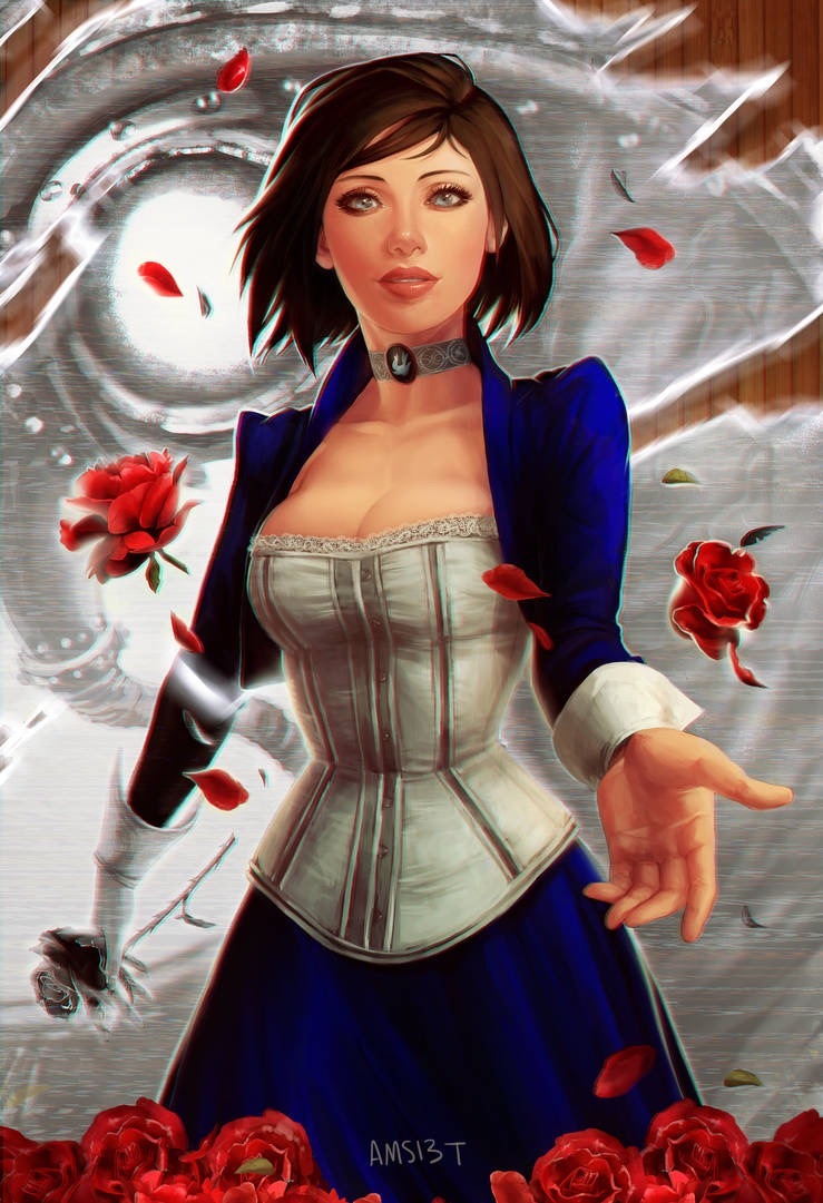 Beautiful Elizabeth! - Art, Girls, Elizabeth, Computer games, Bioshock Infinite, Longpost