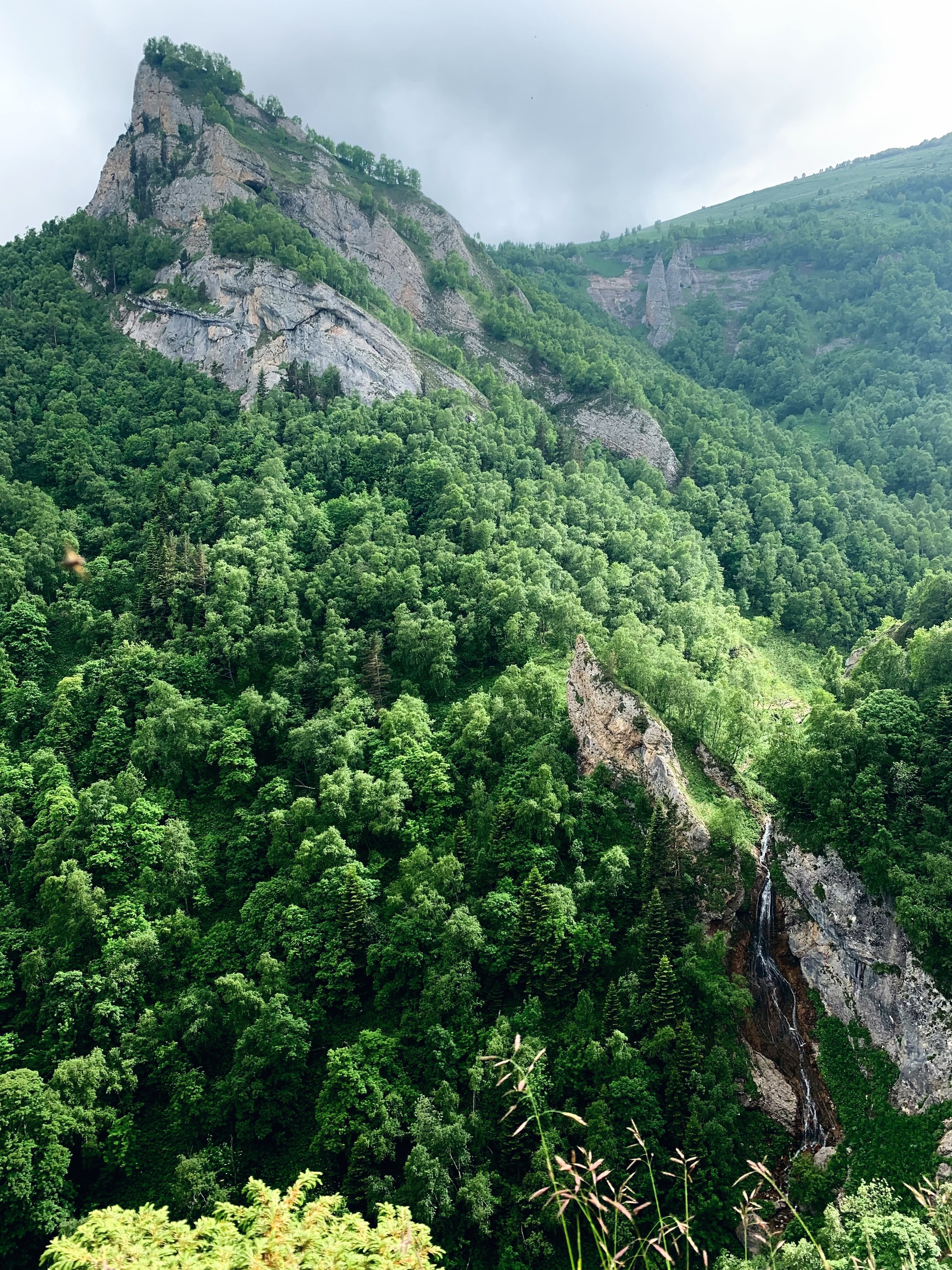 Walk around the neighborhood of Big Thach - My, Big Thach, Republic of Adygea, Caucasus, dawn, The rocks, Hike, Fog, Longpost, Travel across Russia