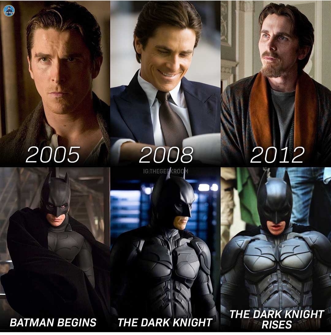 For me it was the best trilogy. - Batman, Christian Bale, Trilogy, Picture with text