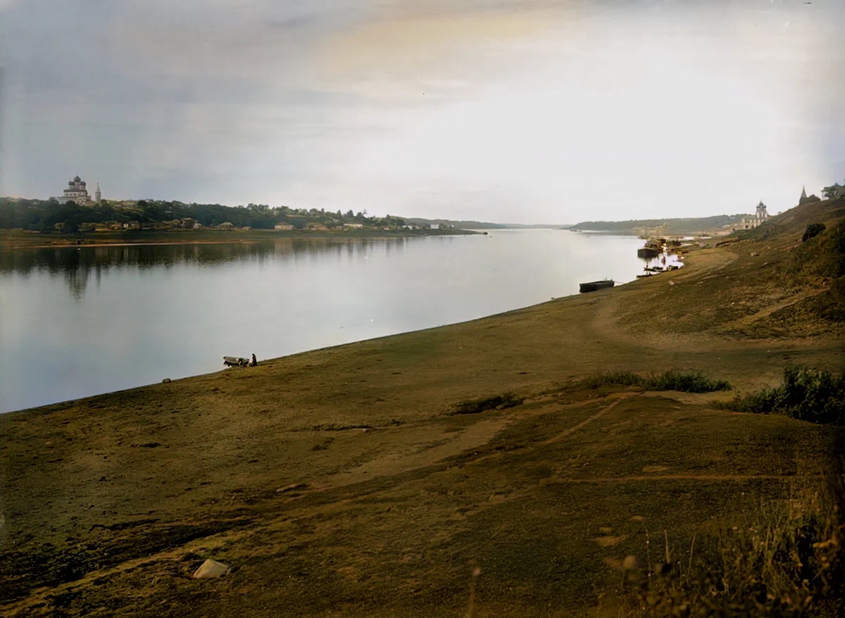 How did they live along the Volga River in Tsarist Russia? Amazing photos of the late 19th early 20th century. Landscapes of the Yaroslavl province - My, Yaroslavskaya oblast, Yaroslavl, Gubernia, Uglich, Colorization, The photo, Borisoglebsk, Volga river, Rybinsk, Old photo, Longpost, Story