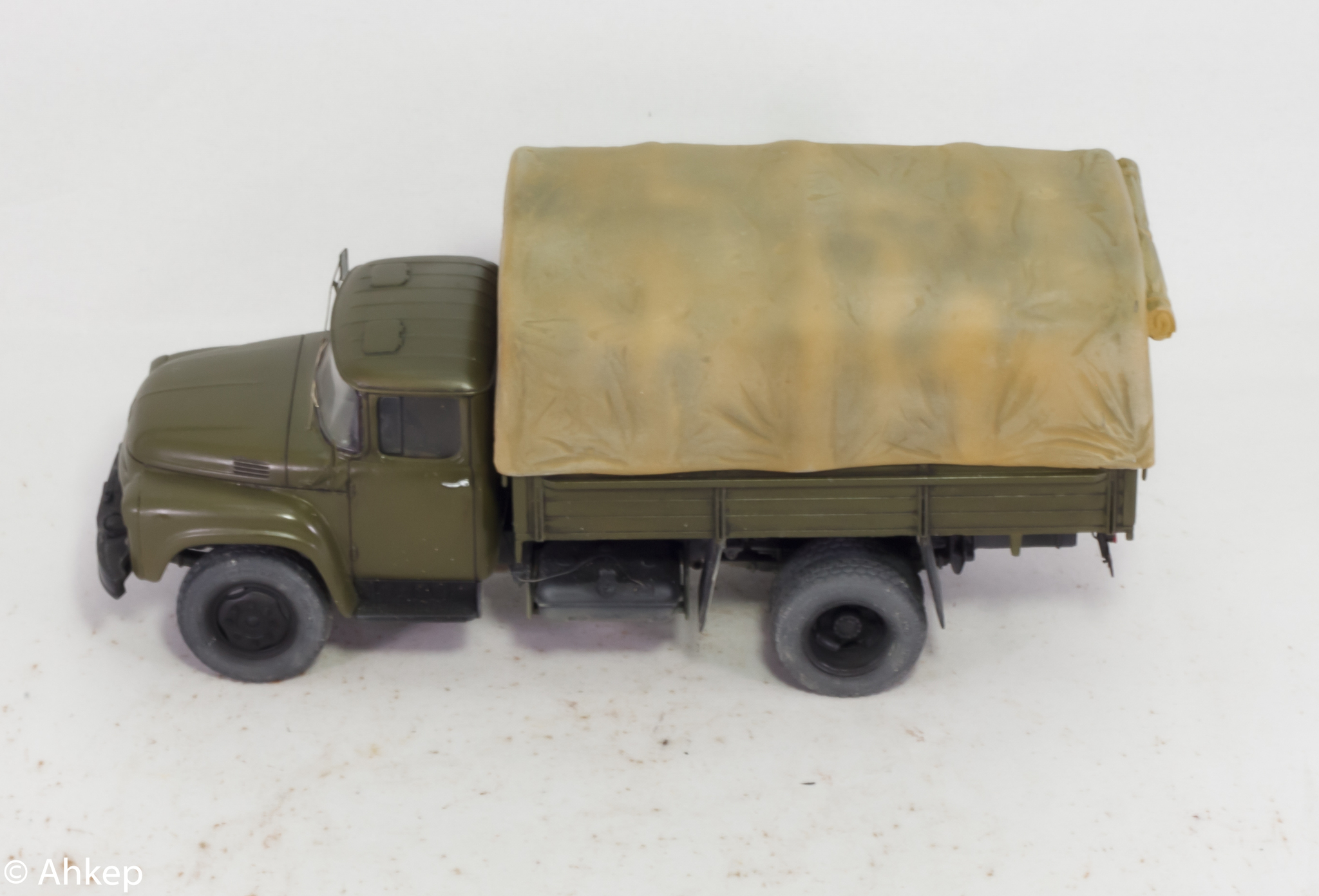 Zil-130 from AVD. - My, Modeling, Scale model, Painting miniatures, Collection, Collecting, Truck, Zil, ZIL-130, Longpost, Stand modeling