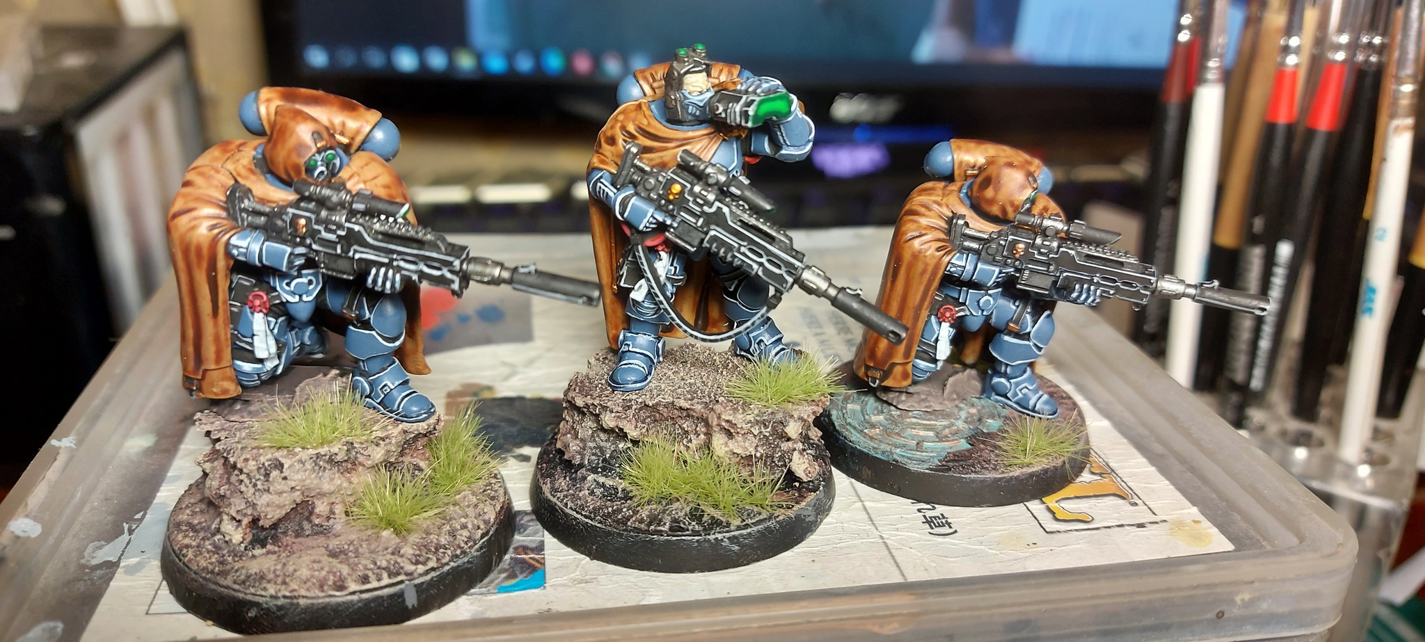 Wolf Eliminators - My, Warhammer 40k, Wh miniatures, Space wolves, Painting miniatures, Miniature, Longpost, Primaris space marines