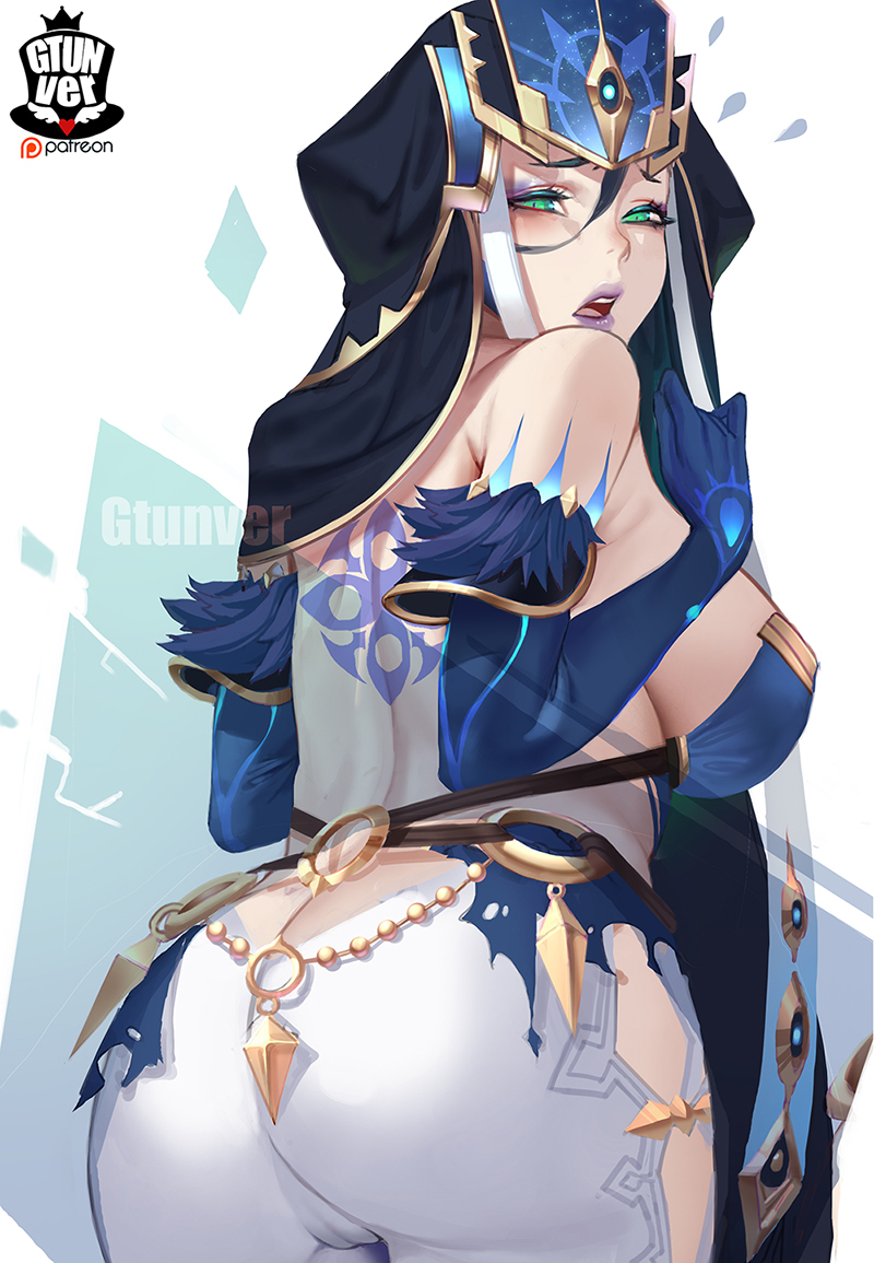 Oh la la - NSFW, Genshin impact, Fatui Mirror Maiden, Anime art, Art, Magician, Booty, Boobs, Longpost, Girls