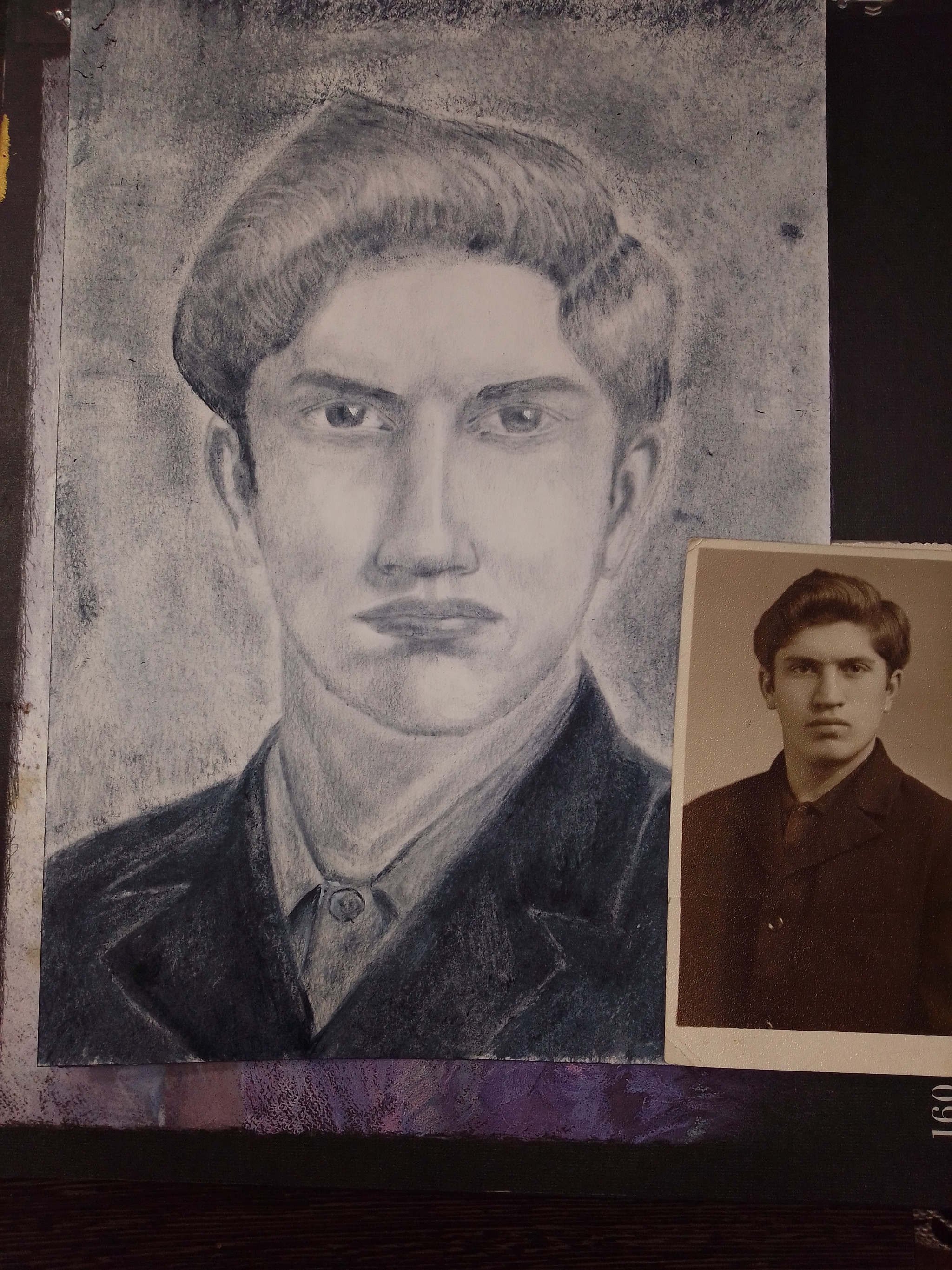 As long as you're alive, you gotta do it - My, Beginner artist, Drawing, Dry brush, The photo, Education, Longpost, Old photo