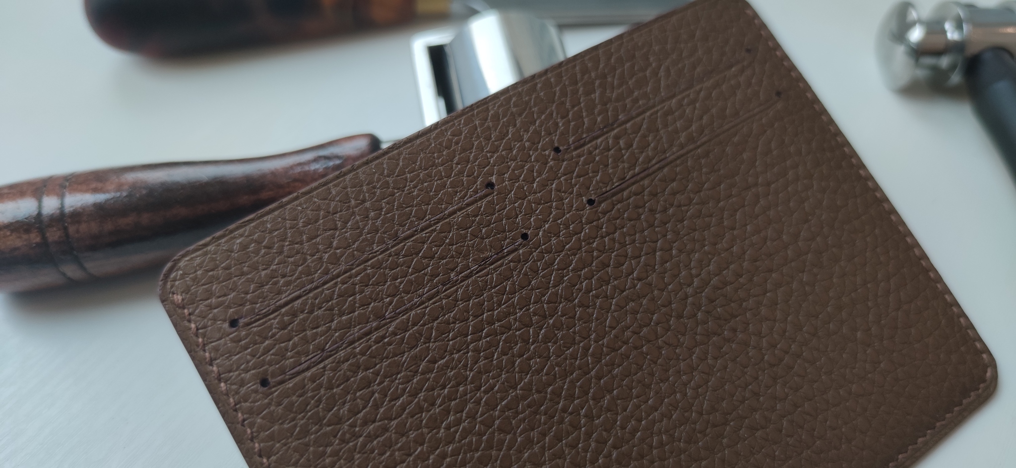 Sewing or not!? - My, Leather products, Natural leather, Cover, Longpost, Needlework without process