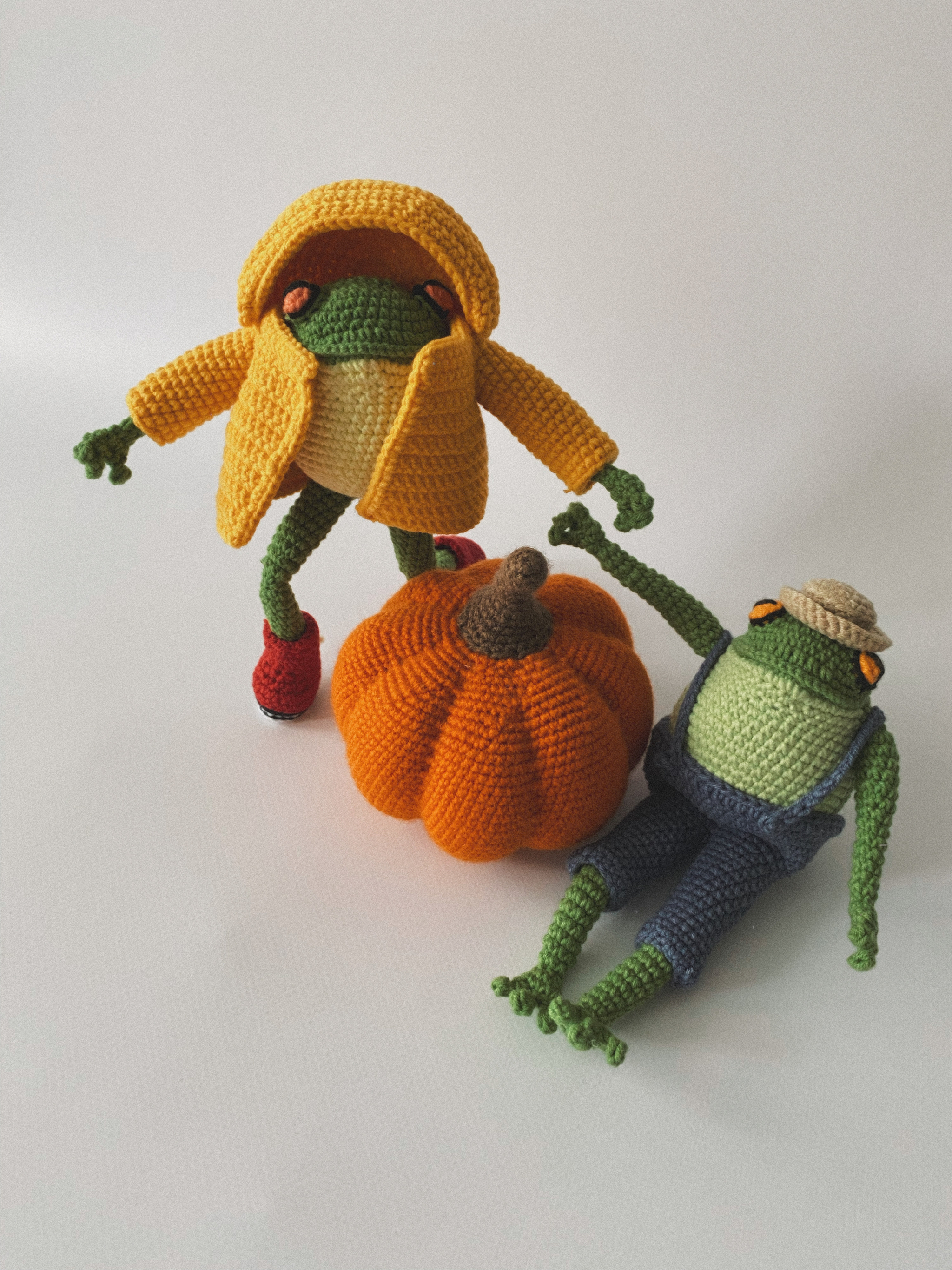 knitted frogs - My, Amigurumi, Knitting, Crochet, Toys, Needlework, Needlework without process, Hobby, Creation, Frogs, Handmade, With your own hands, Longpost