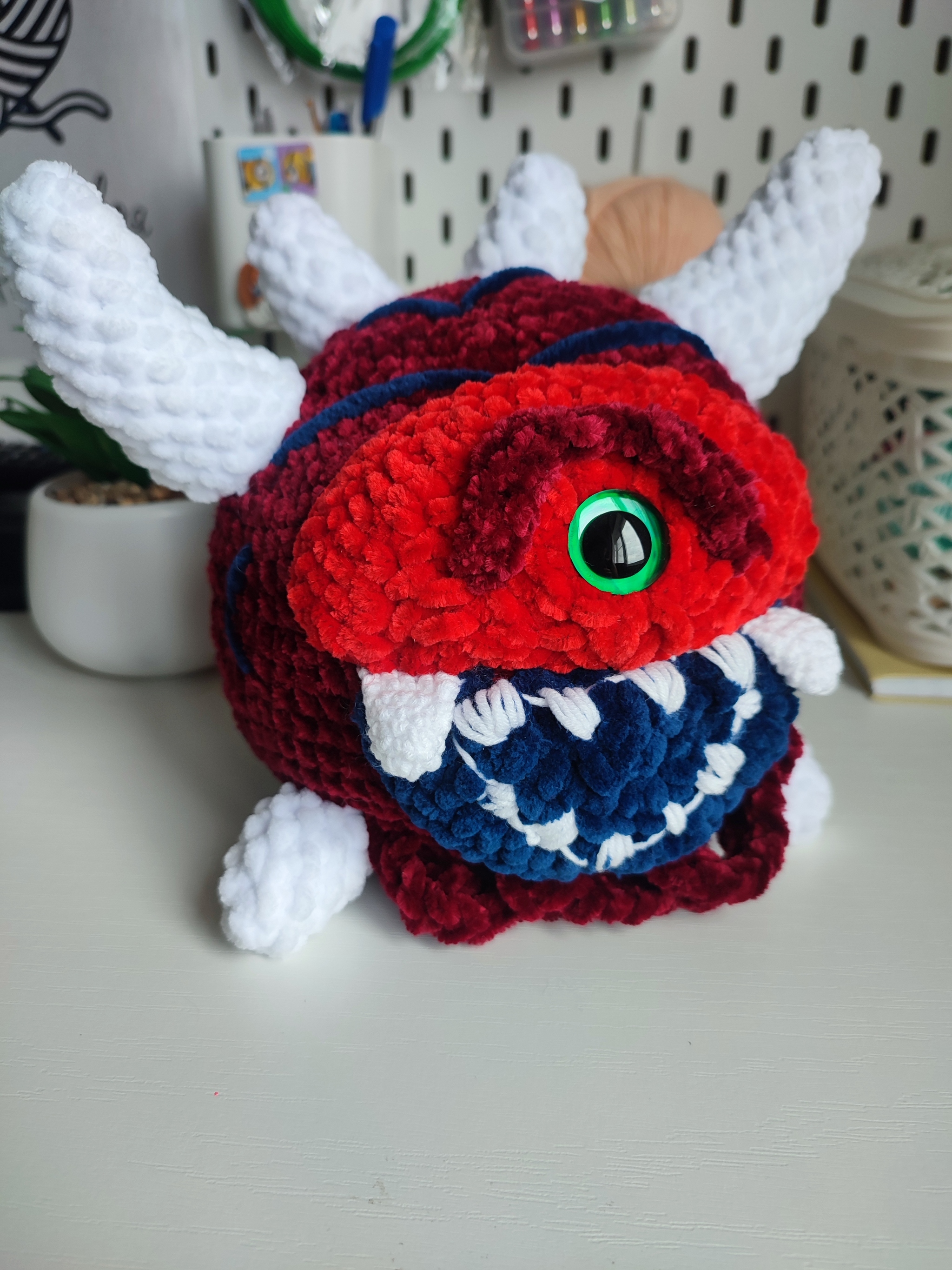 Cacodemon Doom - My, Doom, Knitting, Longpost