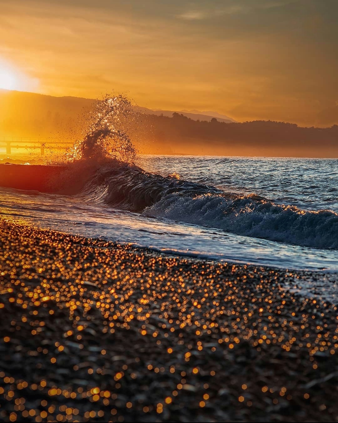 catch a wave - My, Sea, Wave, The photo, Canon, dawn, Longpost