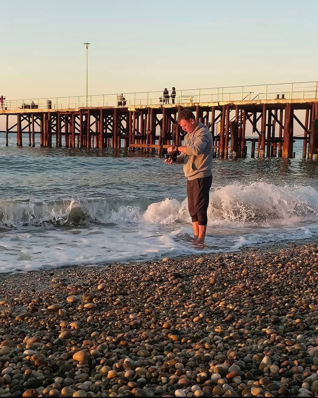 catch a wave - My, Sea, Wave, The photo, Canon, dawn, Longpost