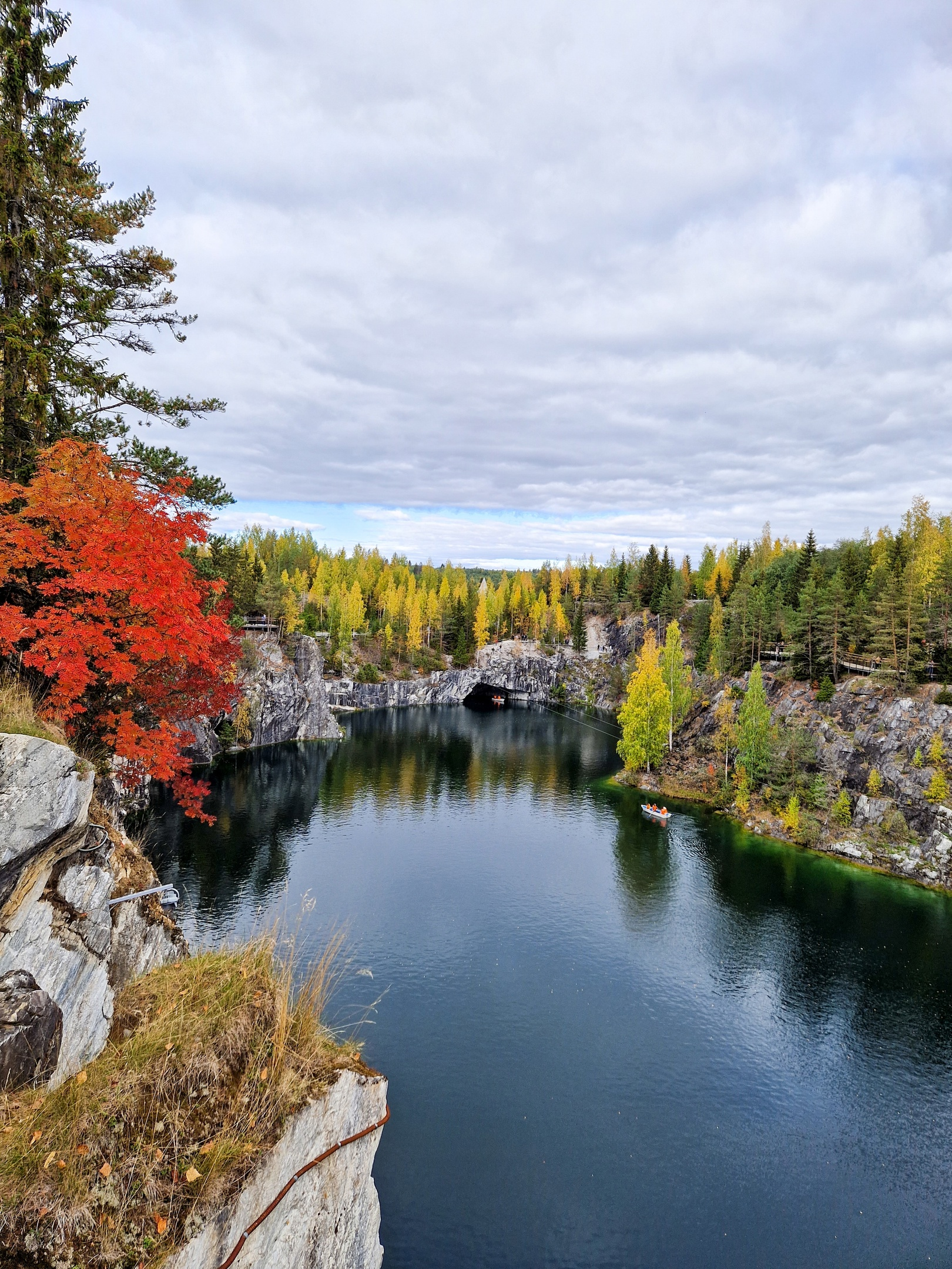 Karelia - My, Relaxation, Russia, Autumn, The photo, Карелия, The mountains, beauty, The rocks, Waterfall, Longpost