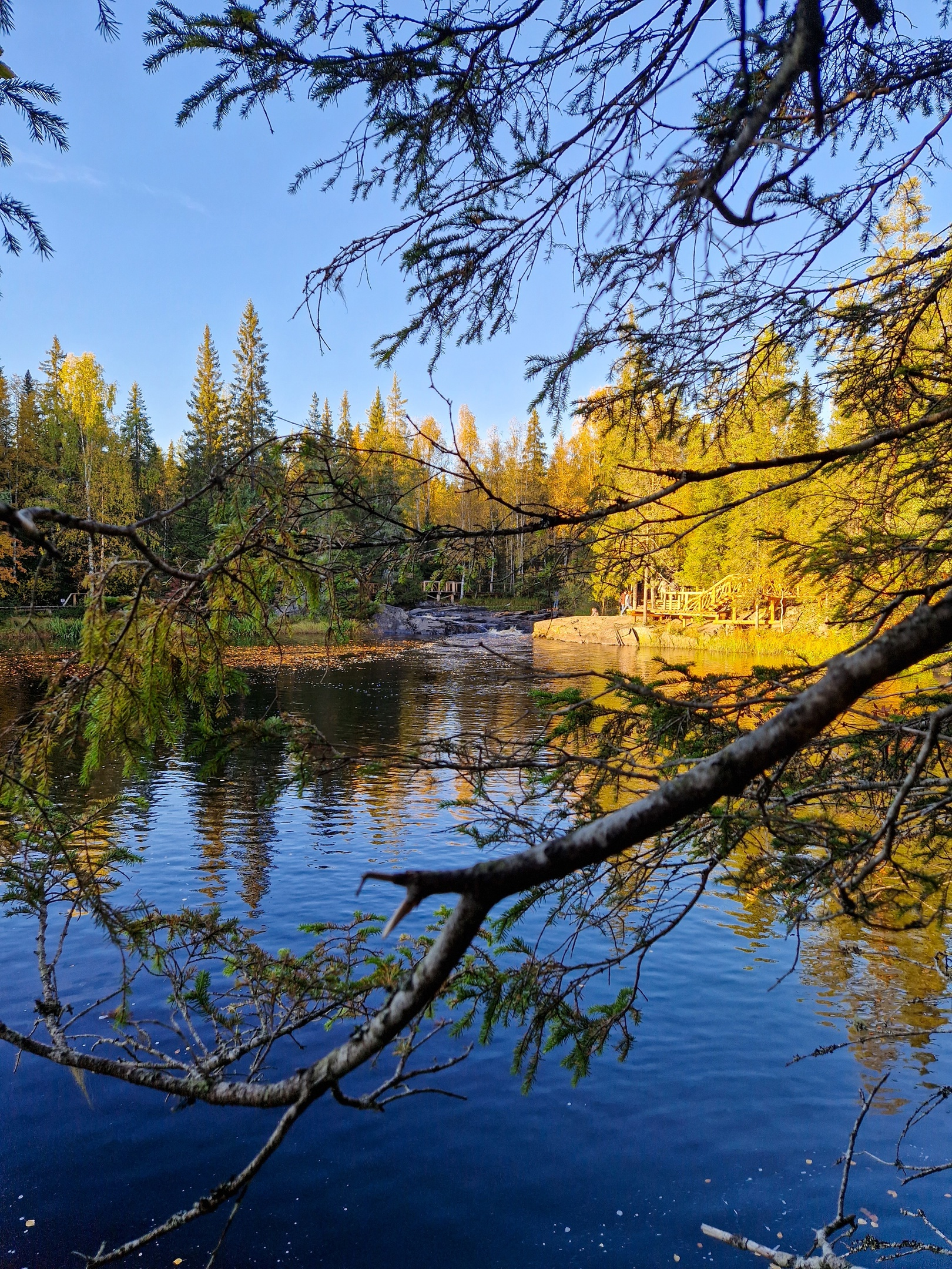 Karelia - My, Relaxation, Russia, Autumn, The photo, Карелия, The mountains, beauty, The rocks, Waterfall, Longpost