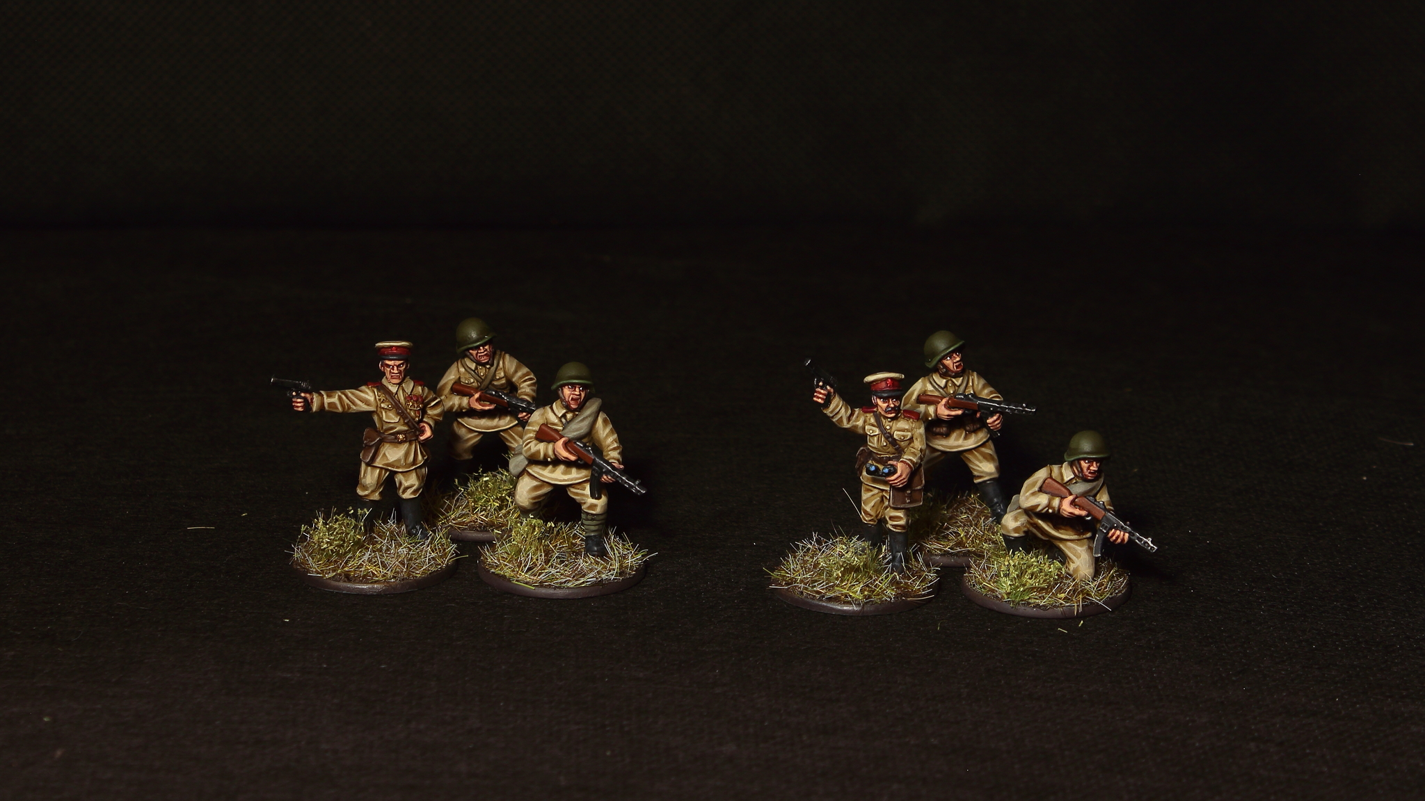 Red Army Command Squads in Bolt Action - My, Modeling, Stand modeling, Scale model, The Second World War, Desktop wargame, Longpost