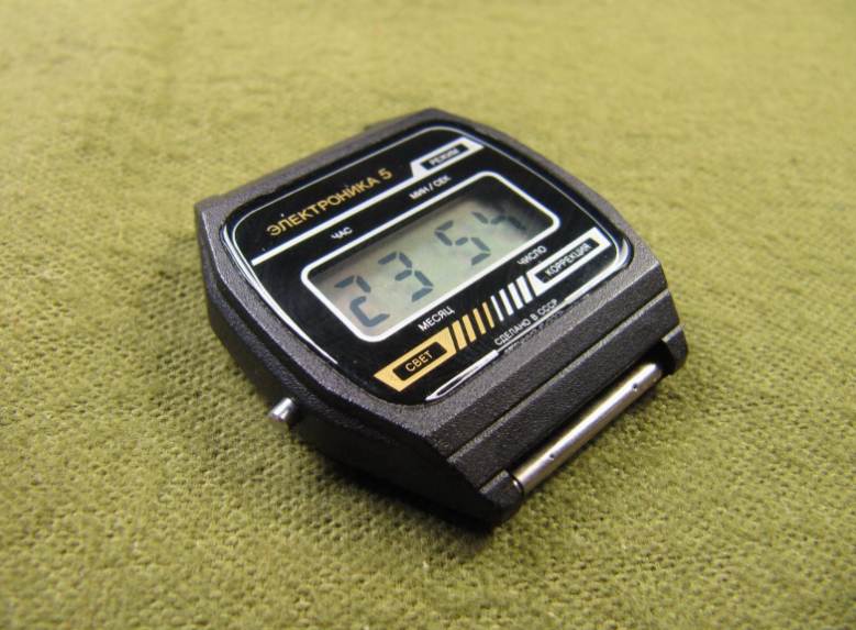 Soviet watch Electronics. - Clock, Wrist Watch, the USSR, Made in USSR, Soviet, Retro, Nostalgia, Longpost