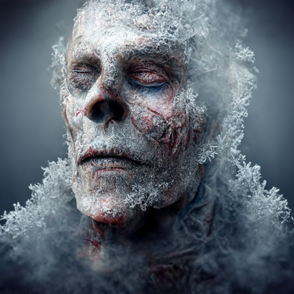 Dyatlov Pass - tragic events drawn by a neural network - Art, Нейронные сети, Computer graphics, Midjourney, Tragedy, Dyatlov Pass, Winter, Snow, Frostbite, Monster, Longpost