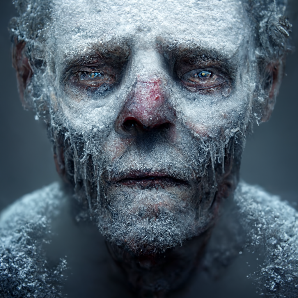 Dyatlov Pass - tragic events drawn by a neural network - Art, Нейронные сети, Computer graphics, Midjourney, Tragedy, Dyatlov Pass, Winter, Snow, Frostbite, Monster, Longpost