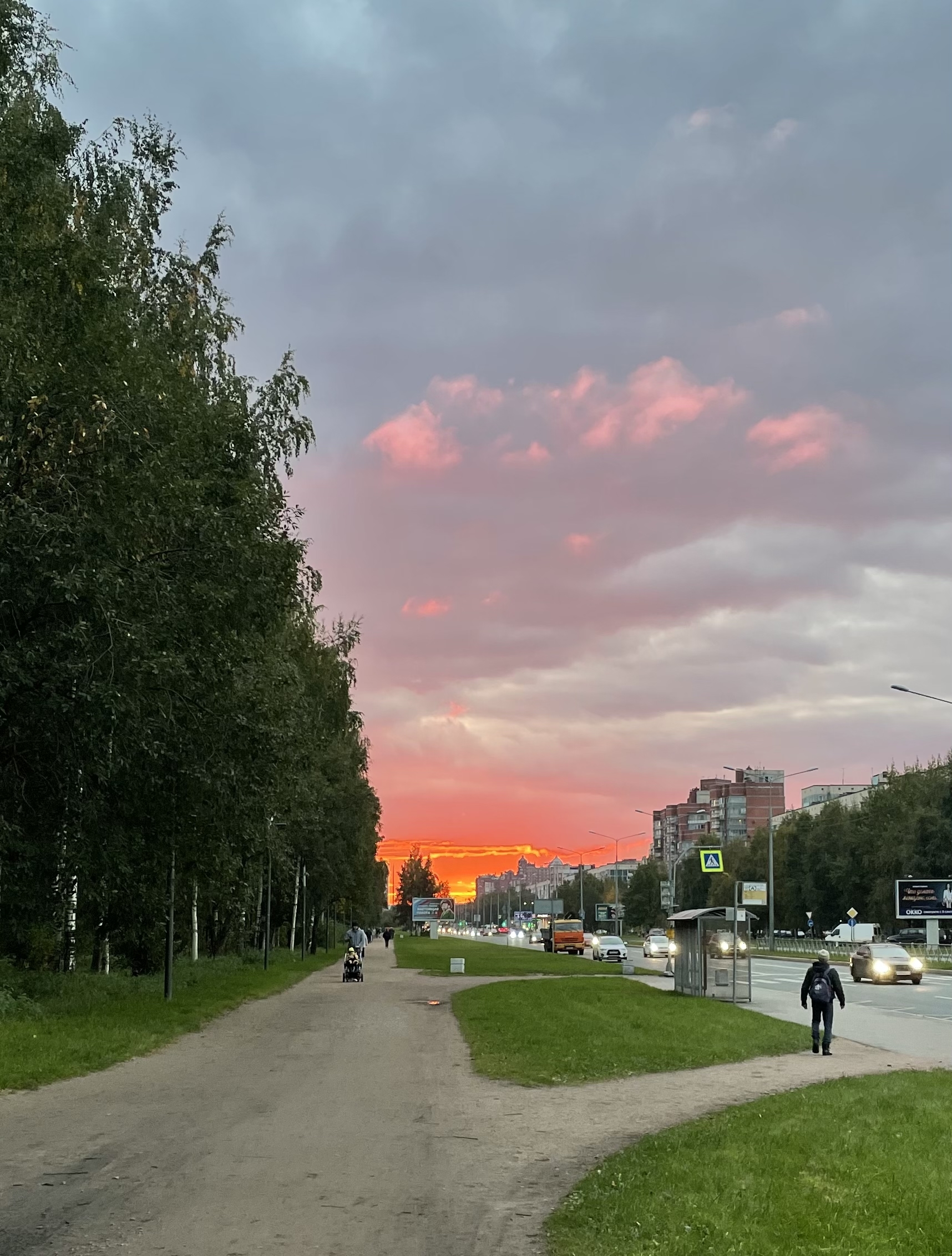 What is the sunset in St. Petersburg - My, Sunset, Saint Petersburg