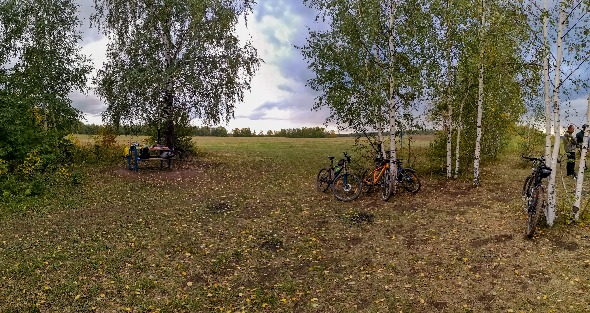 Autumn bike ride - My, Autumn, Sunset, Dzerzhinsk, Shukhov tower, Oka, A bike, Longpost