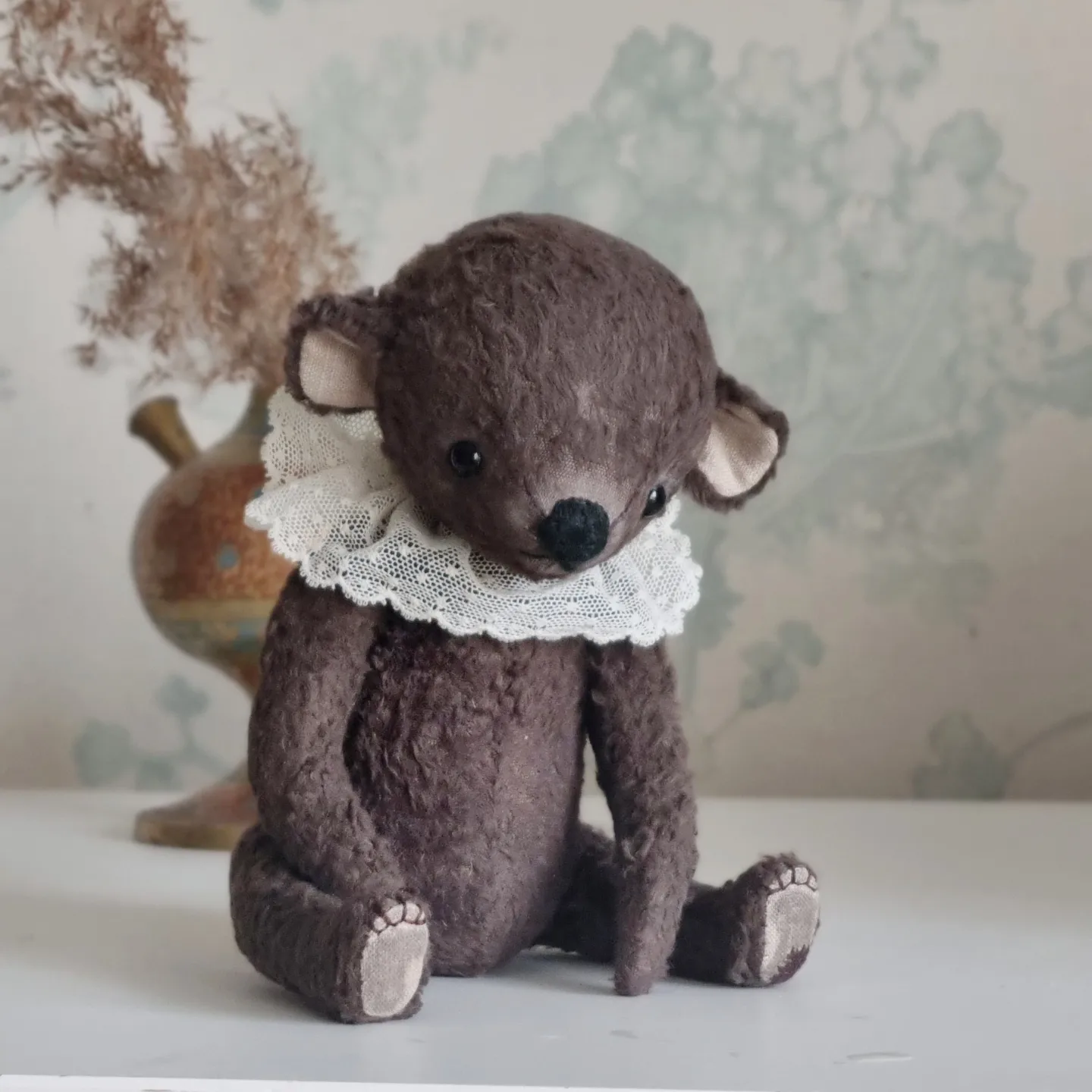 little teddy bear - My, Author's toy, Toys, Soft toy, Teddy bear, Teddy's friends, Queen Elizabeth II, Great Britain, Handmade, Video, Soundless, Vertical video, Longpost