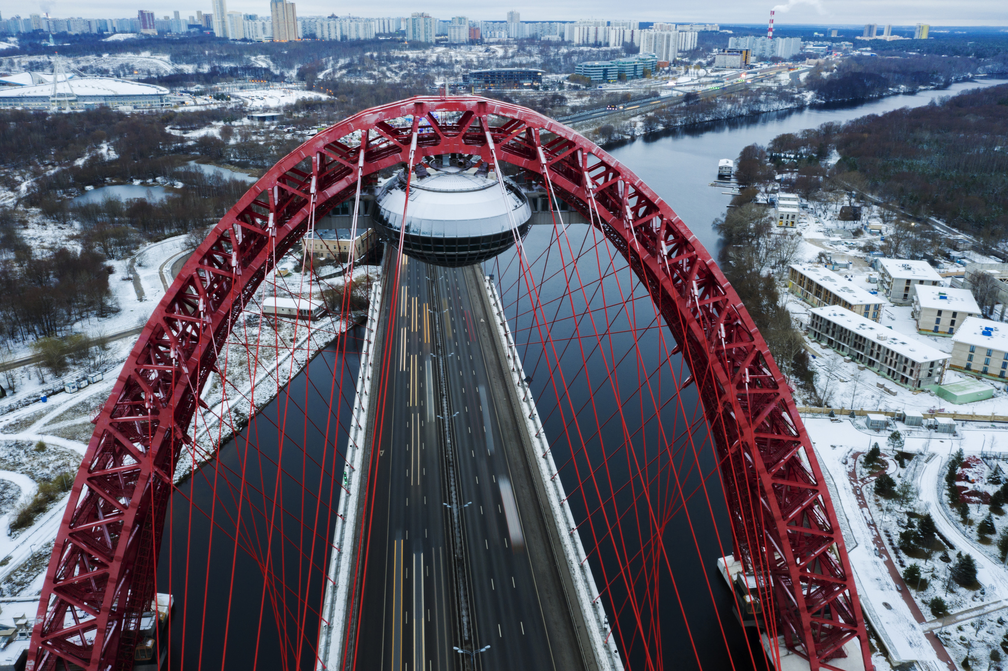 picturesque bridge - My, Quadcopter, Drone, Aerial photography, Dji, The photo, Zhivopisny bridge, Moscow, Video, Longpost