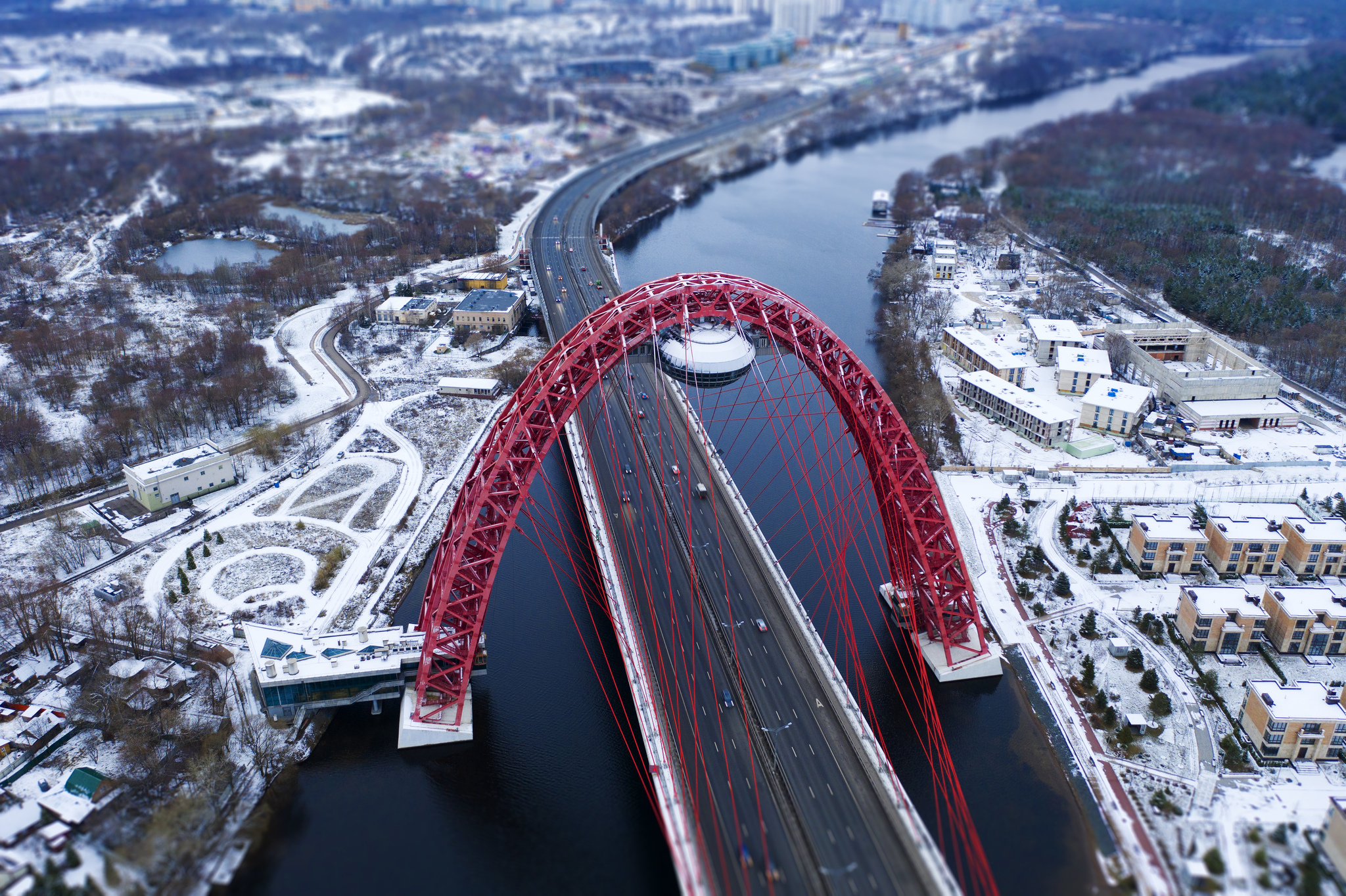 picturesque bridge - My, Quadcopter, Drone, Aerial photography, Dji, The photo, Zhivopisny bridge, Moscow, Video, Longpost